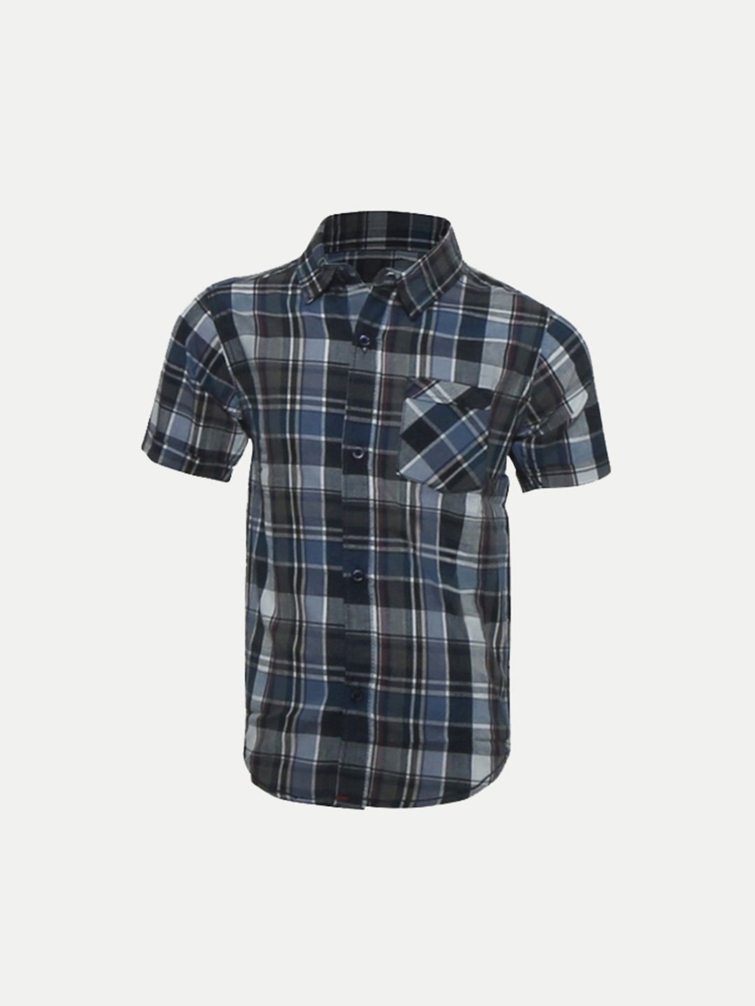 

BAESD Boys Tartan Checks Opaque Checked Casual Shirt, Blue