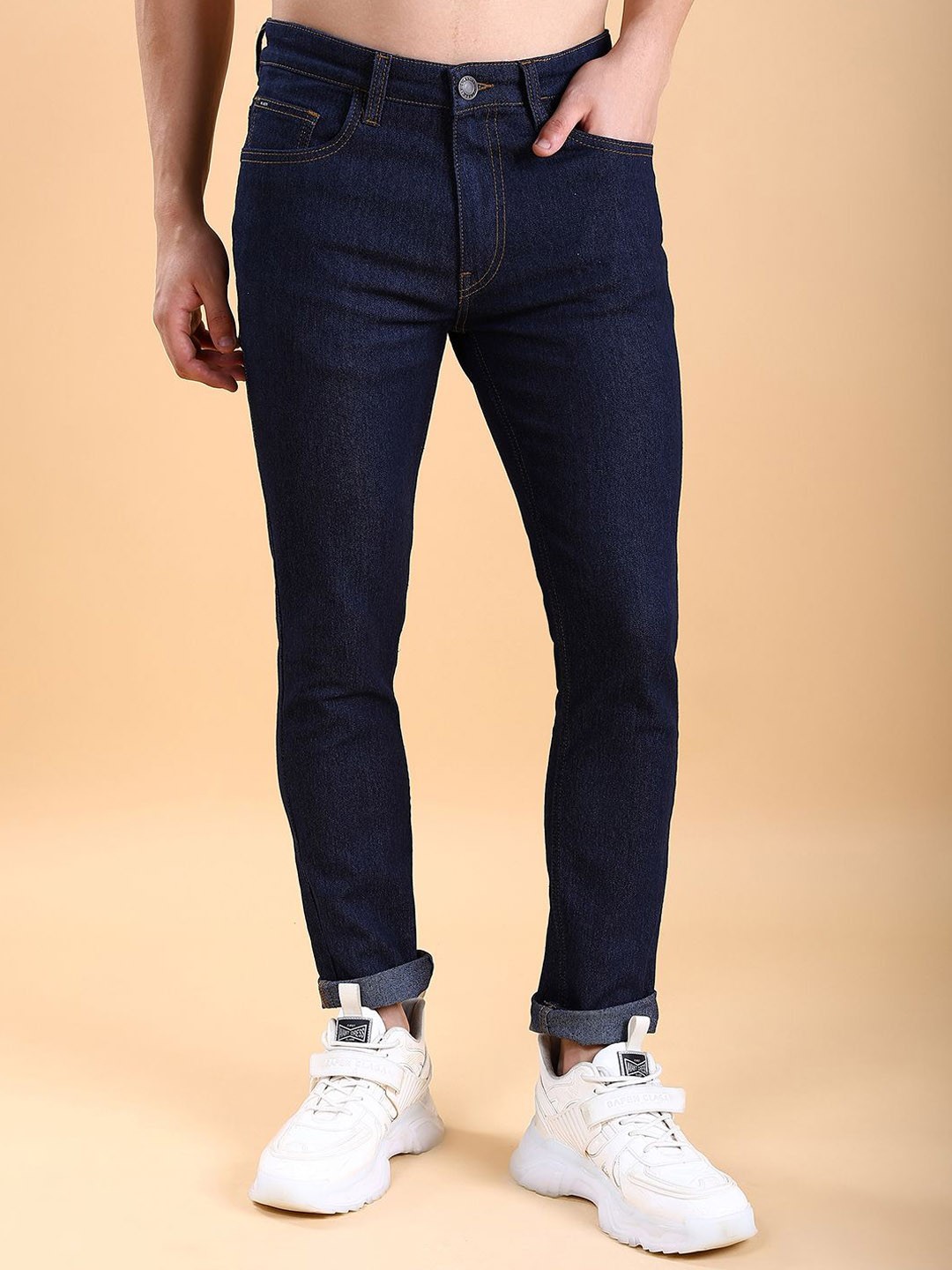

HIGHLANDER Men Skinny Fit Stretchable Jeans, Blue