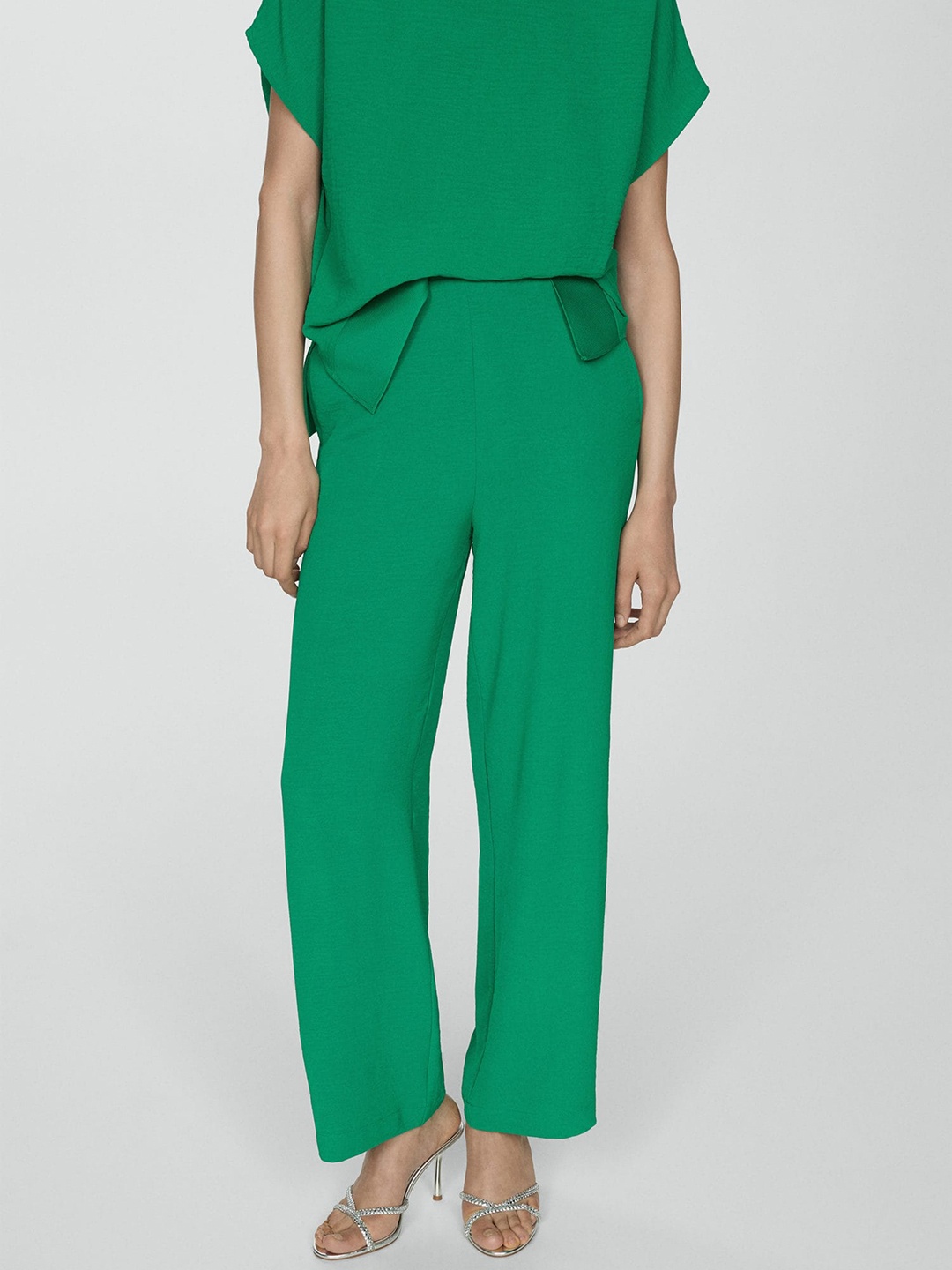 

MANGO Women Trousers, Green