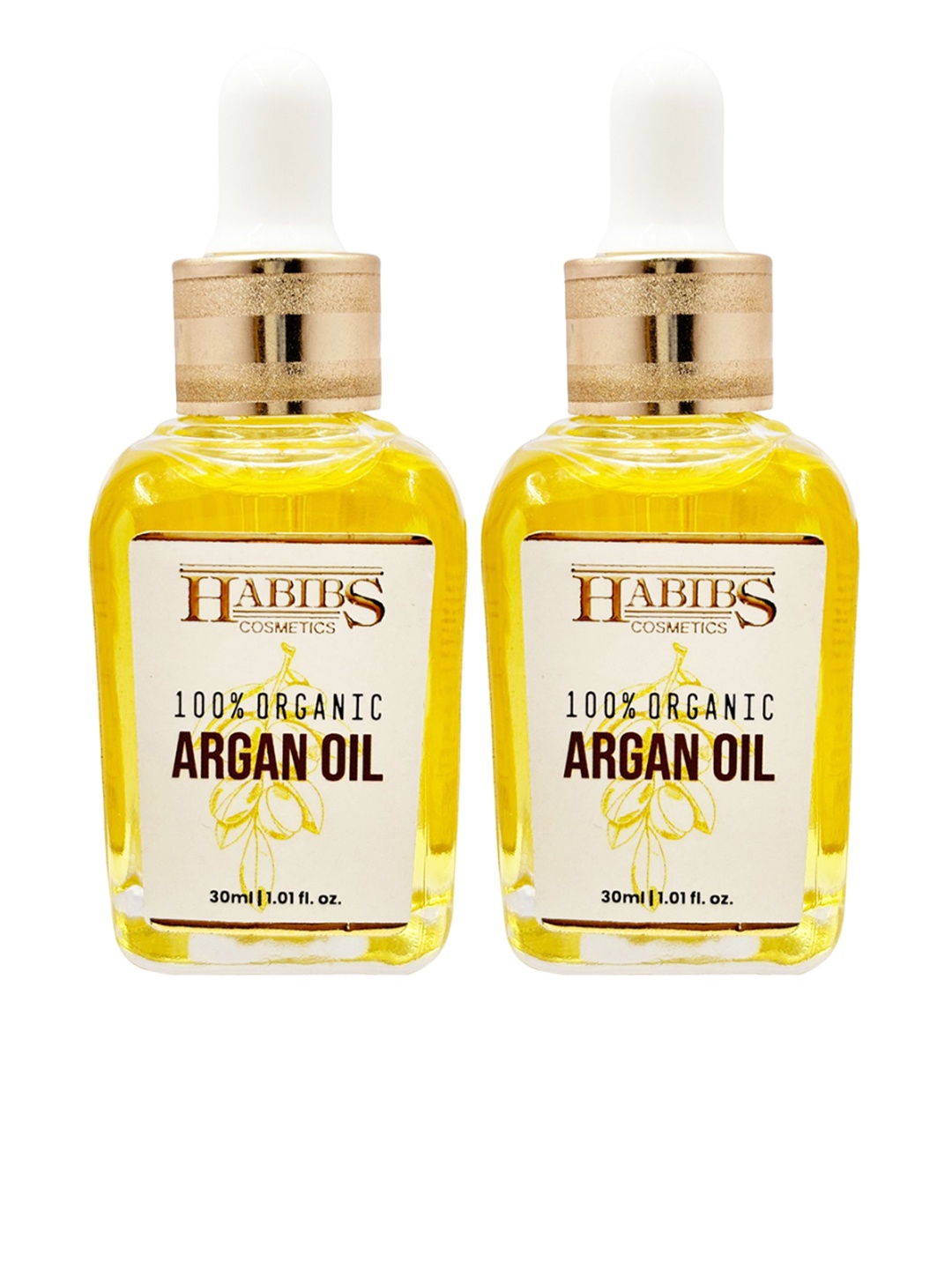 

HABIBS Set Of 2 Argan Oil To Nourish Skin-30ml Each, Gold