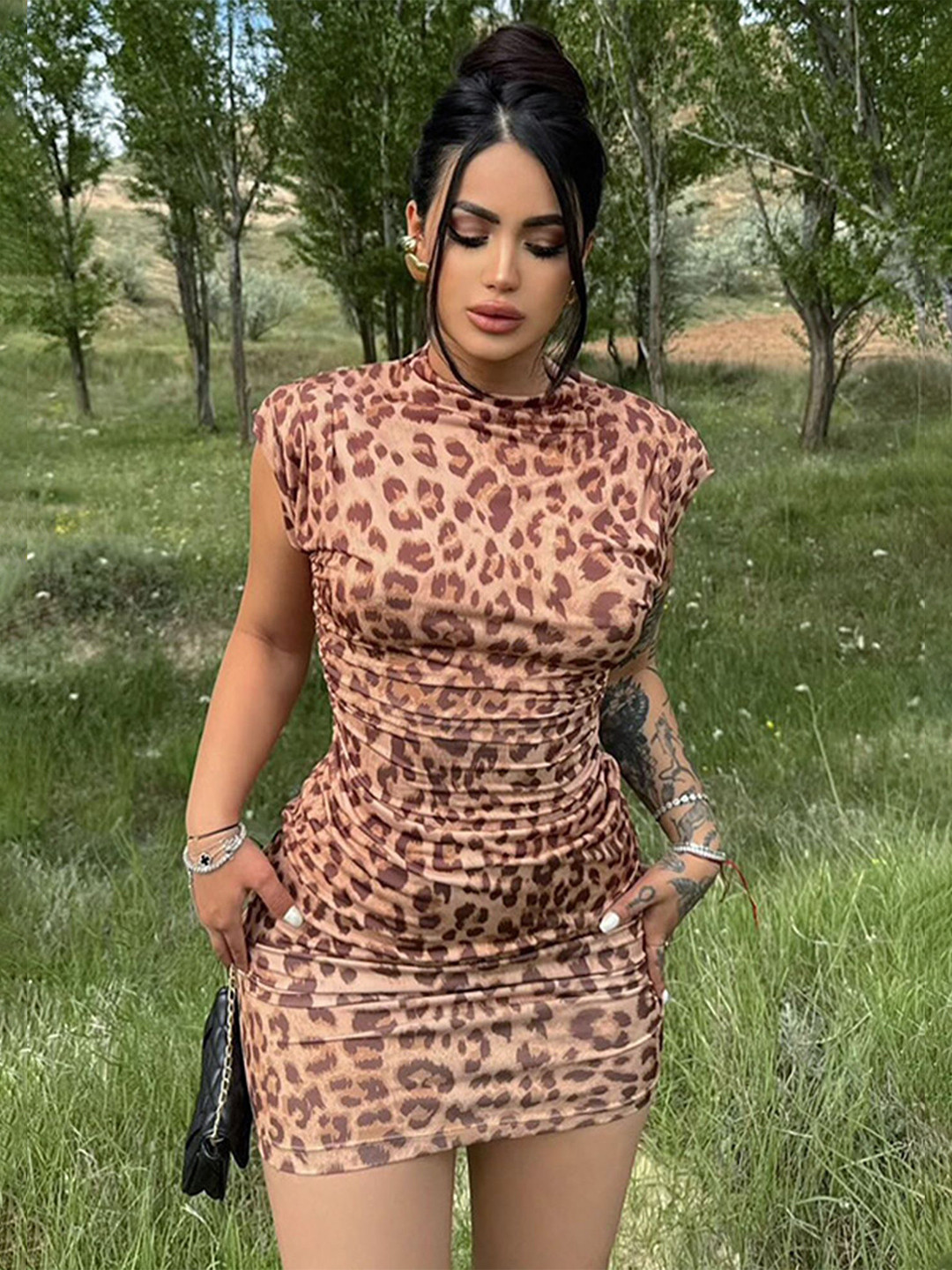

LULU & SKY Women Animal Printed Bodycon Dress, Multi