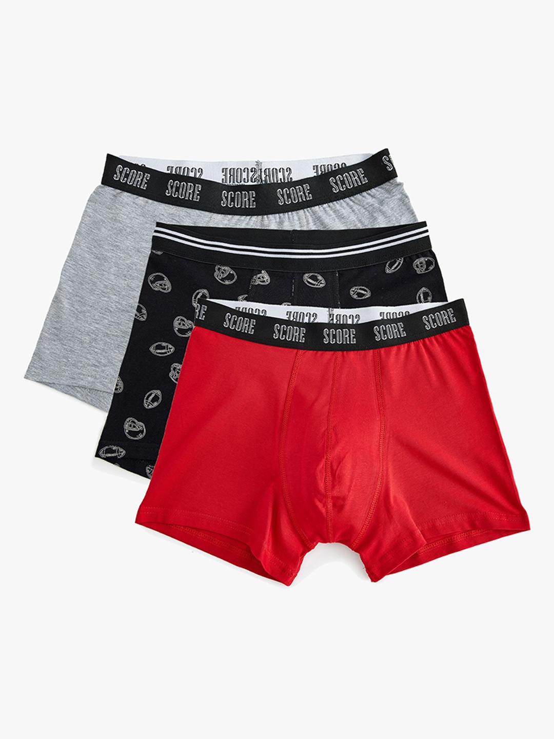 

Koton Pack Of 3 Printed Boxers-8684287565548, Black