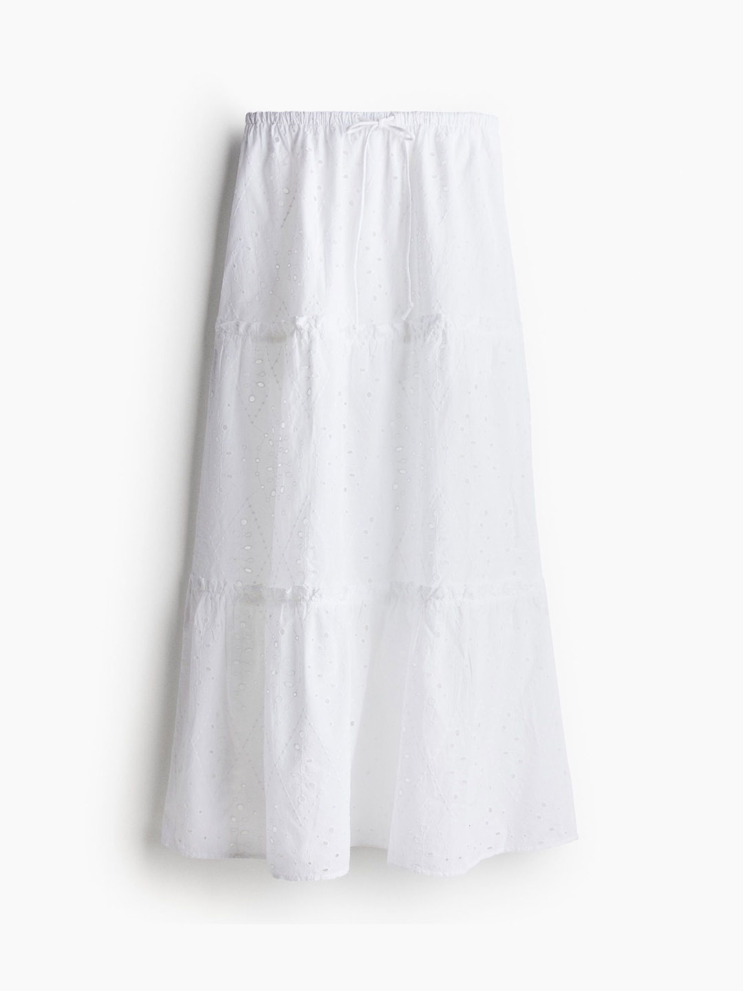 

H&M Women Broderie Anglaise Skirts, White