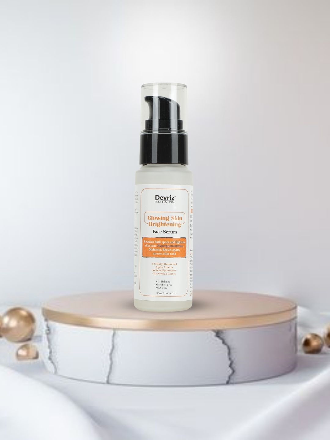 

Devriz Professional Glowing Skin Brightening Serum - 30ml, White