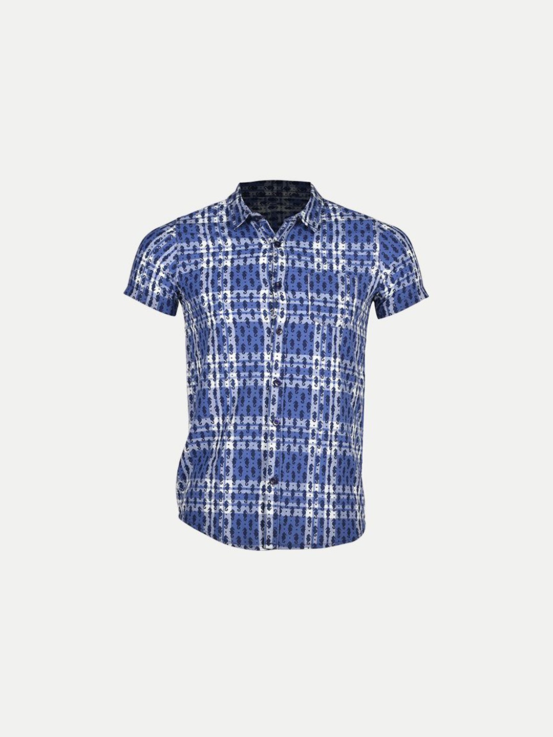 

BAESD Boys Opaque Printed Casual Shirt, Blue