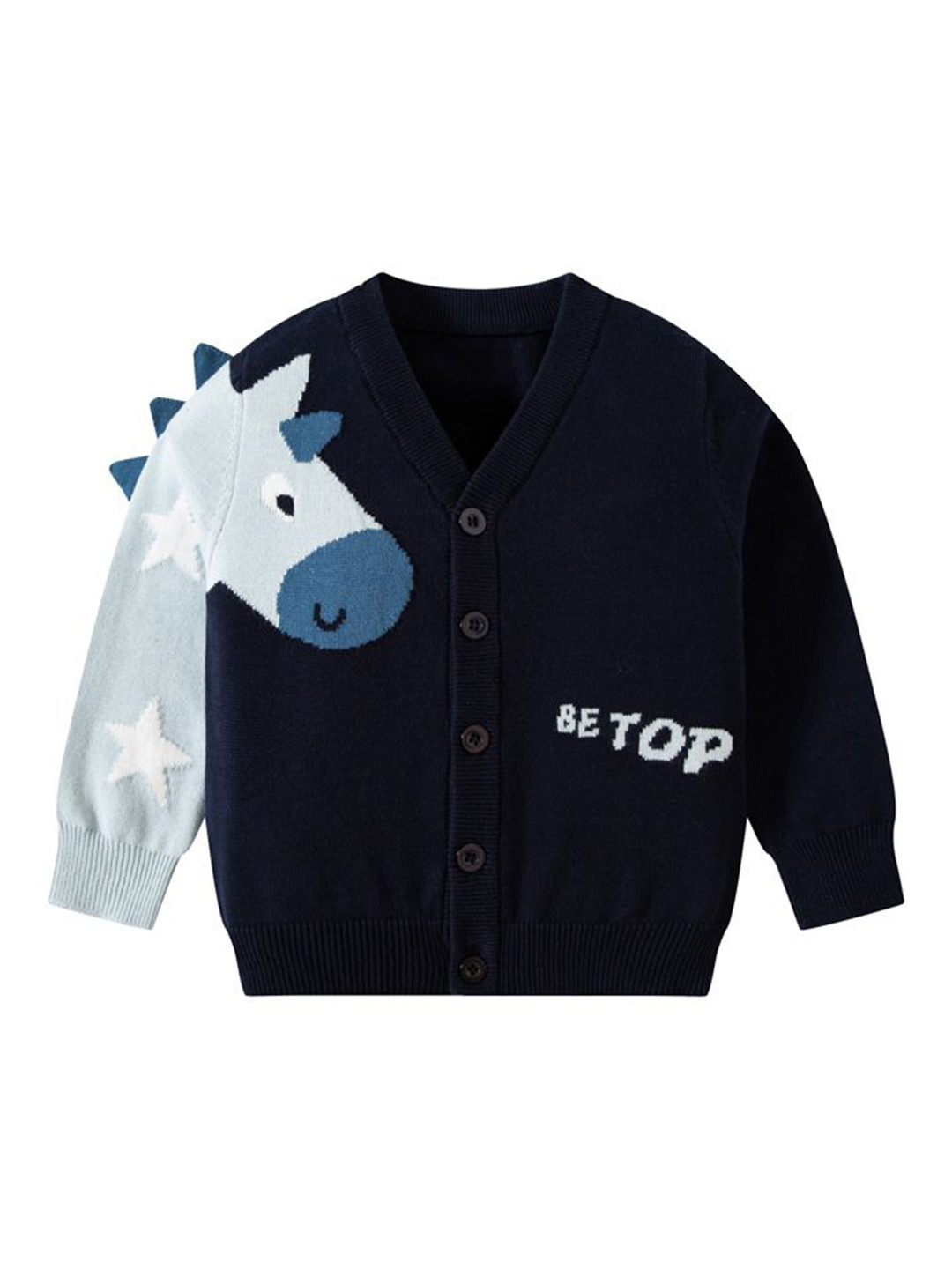 

StyleCast Unisex Kids Printed Cardigan, Black