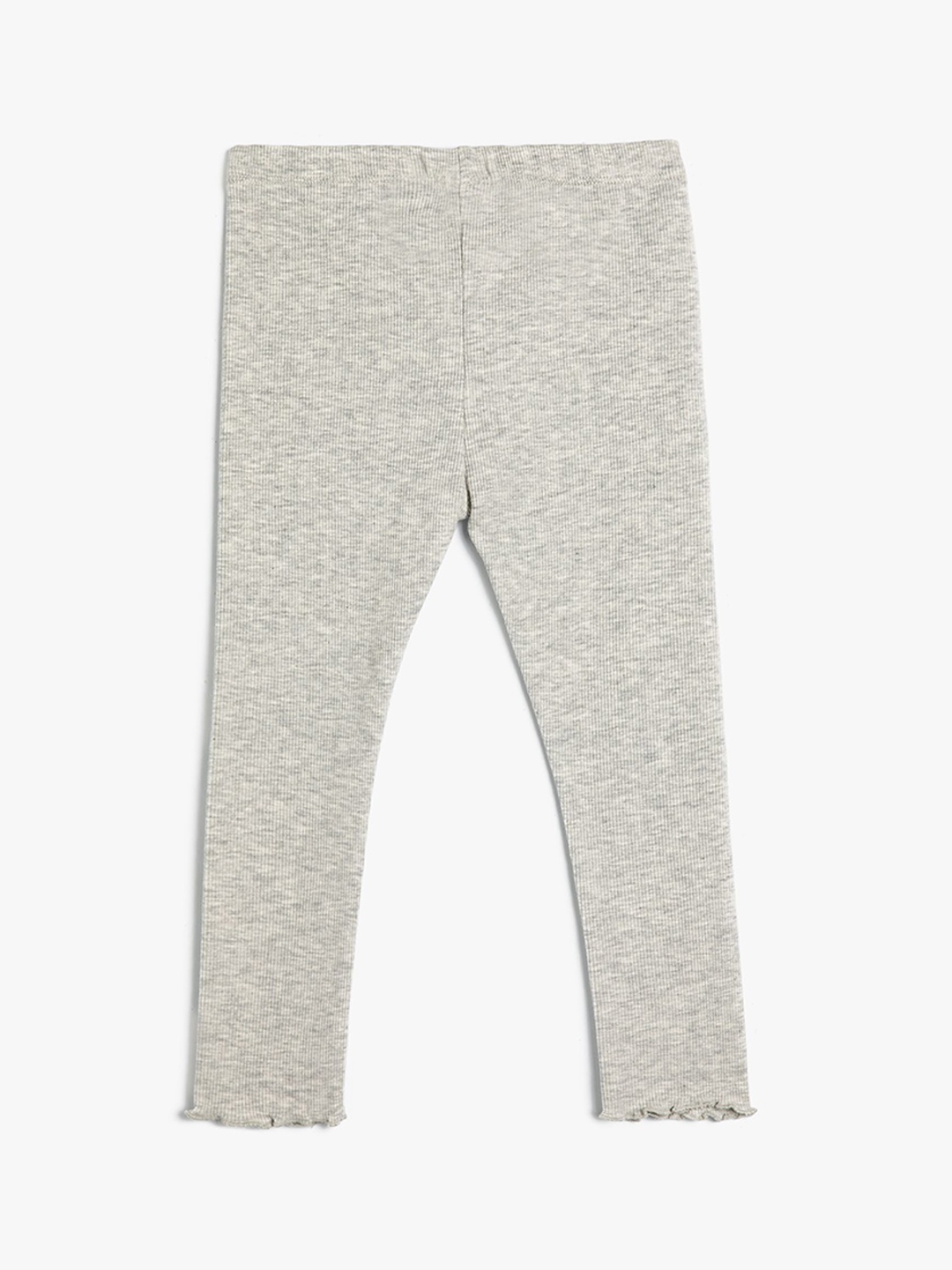 

Koton Solid Girls Knitted Ankle-Length Leggings, Grey