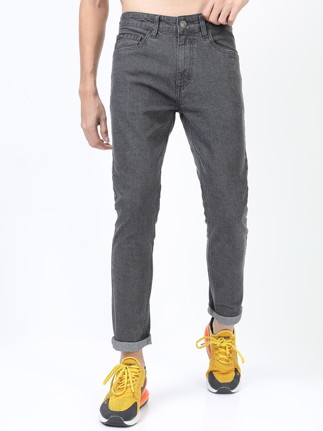 

HIGHLANDER Men Skinny Fit Stretchable Jeans, Grey