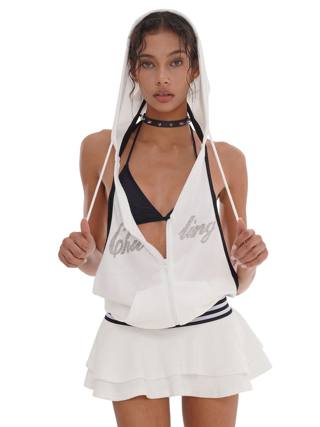 

LULU & SKY A-Line Mini Dress, White