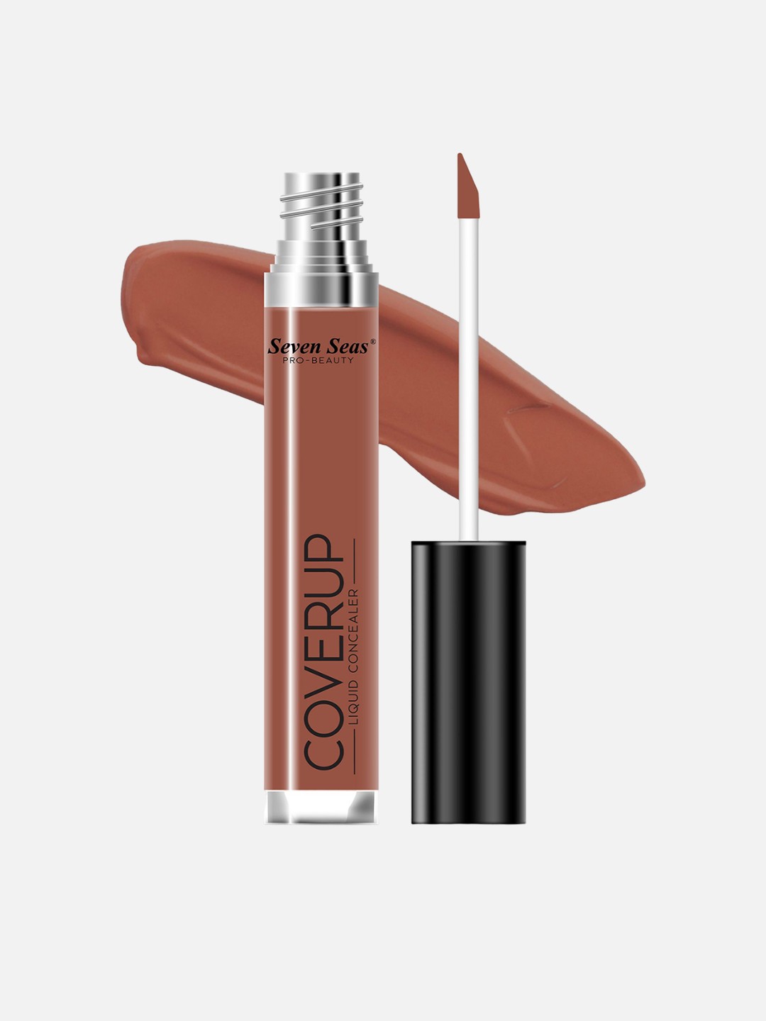 

Seven Seas Cover Up Long Lasting Full Coverage Liquid Concealer- 7ml, Brown