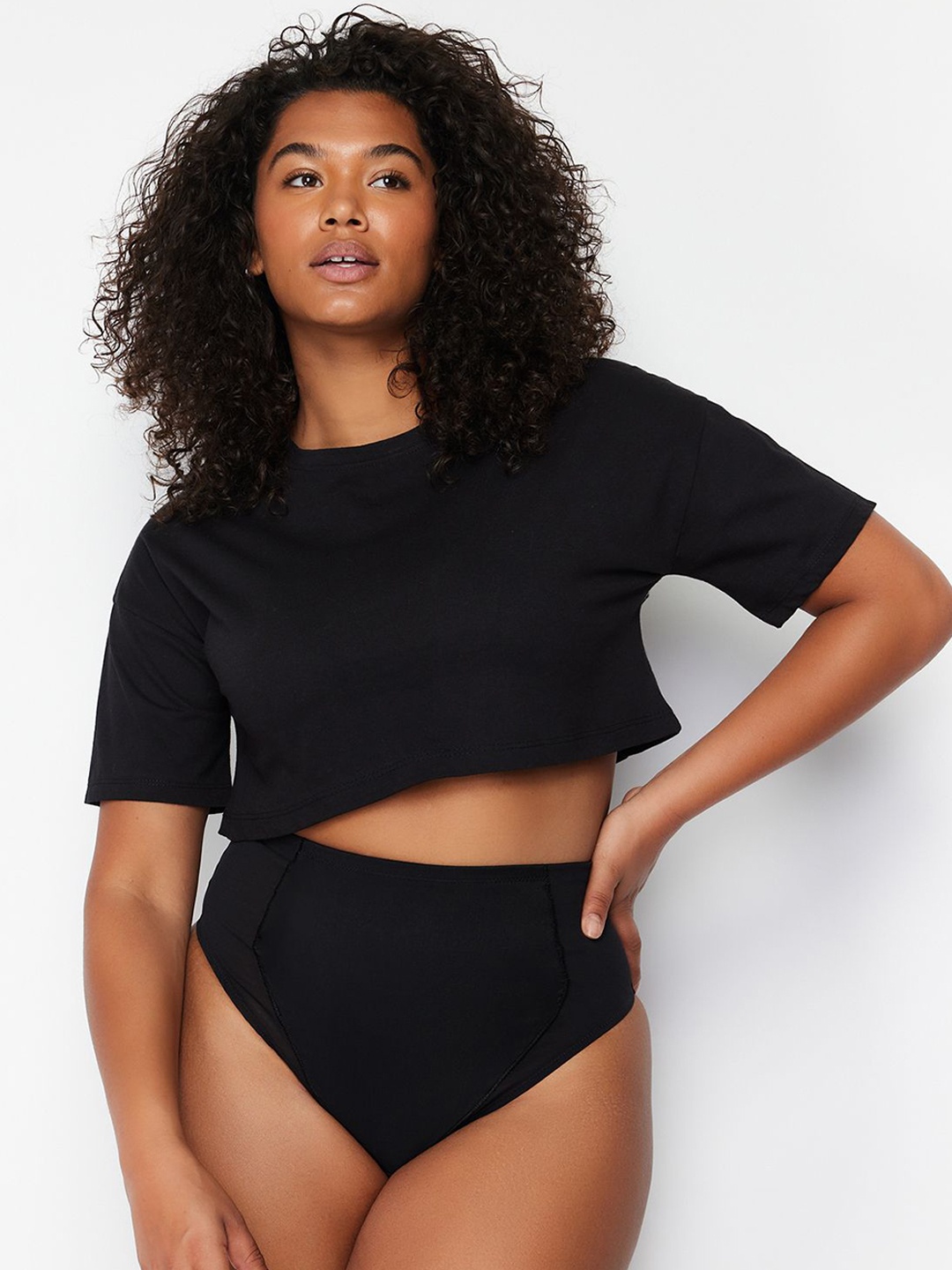 

Trendyol High Rise Basic Briefs 1049665140, Black