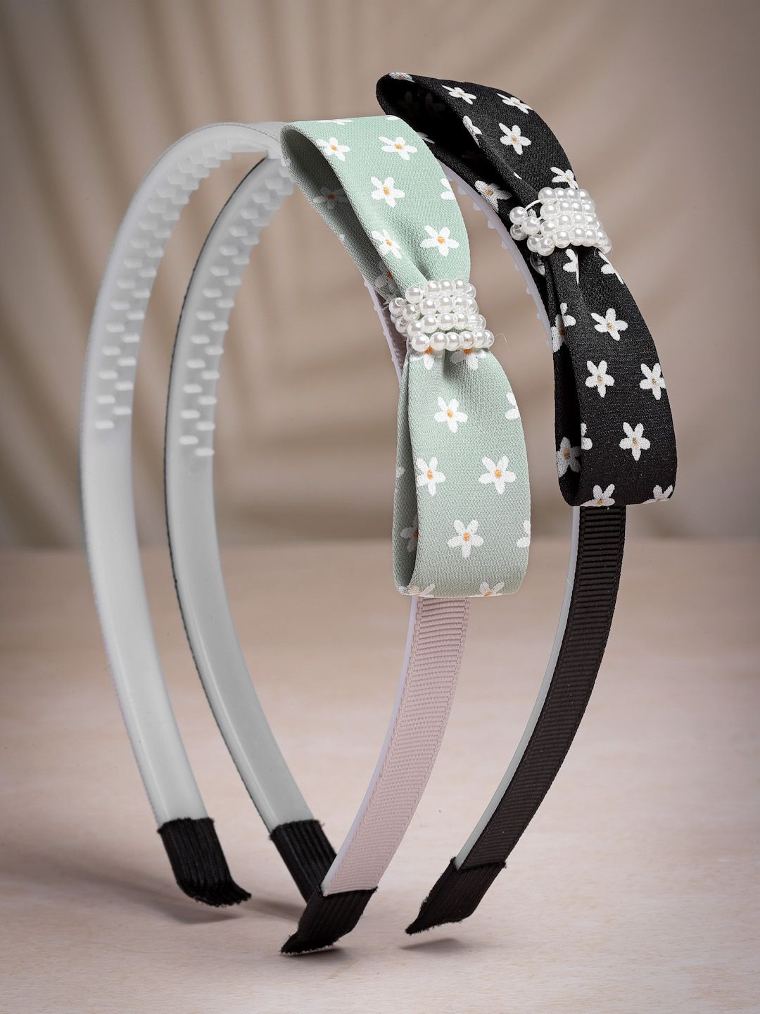 

Stoln Girls Set Of 2 Beaded Hairbands, Black