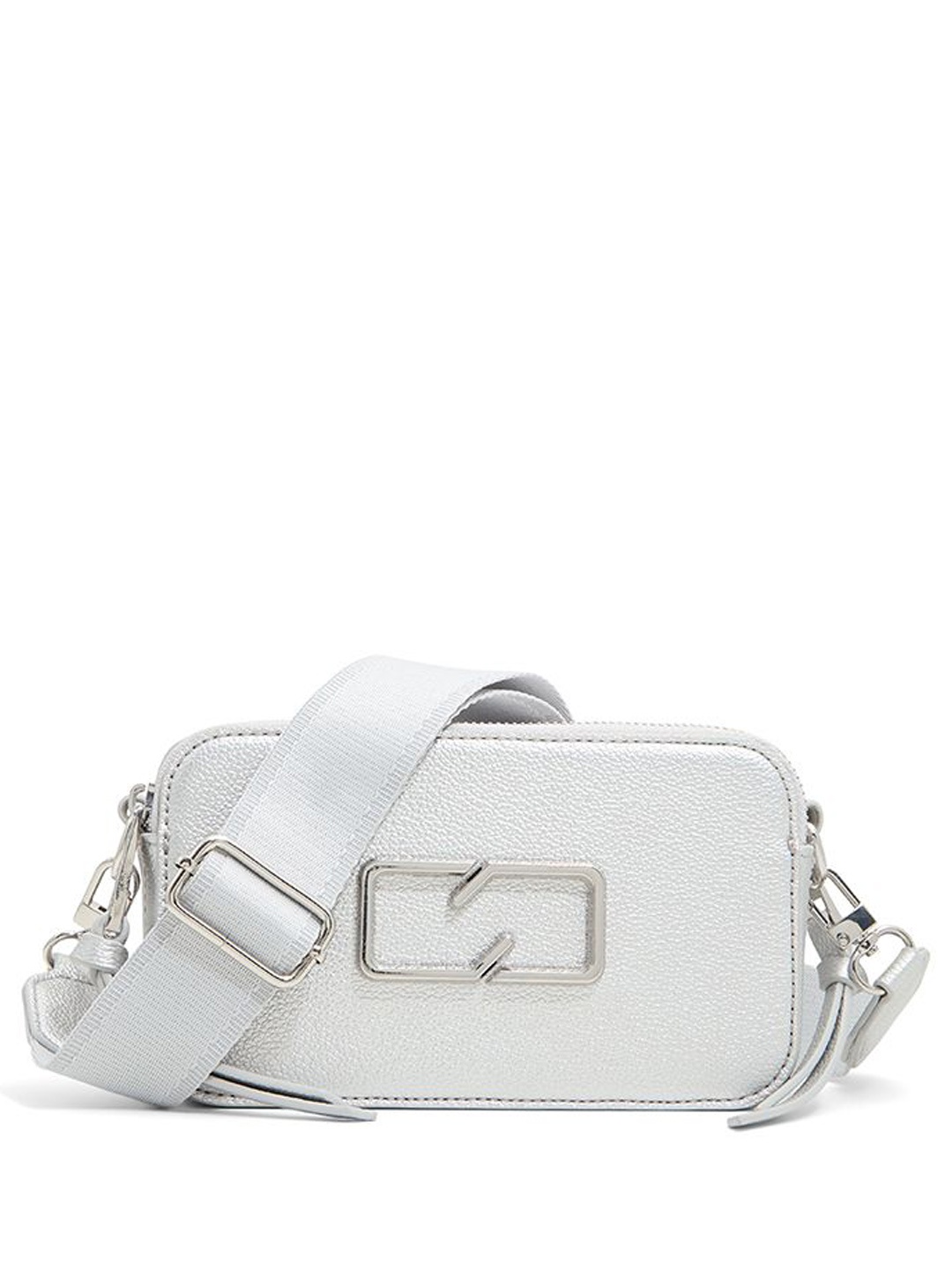 

ALDO Textured PU Structured Sling Bag with Quilted, Silver