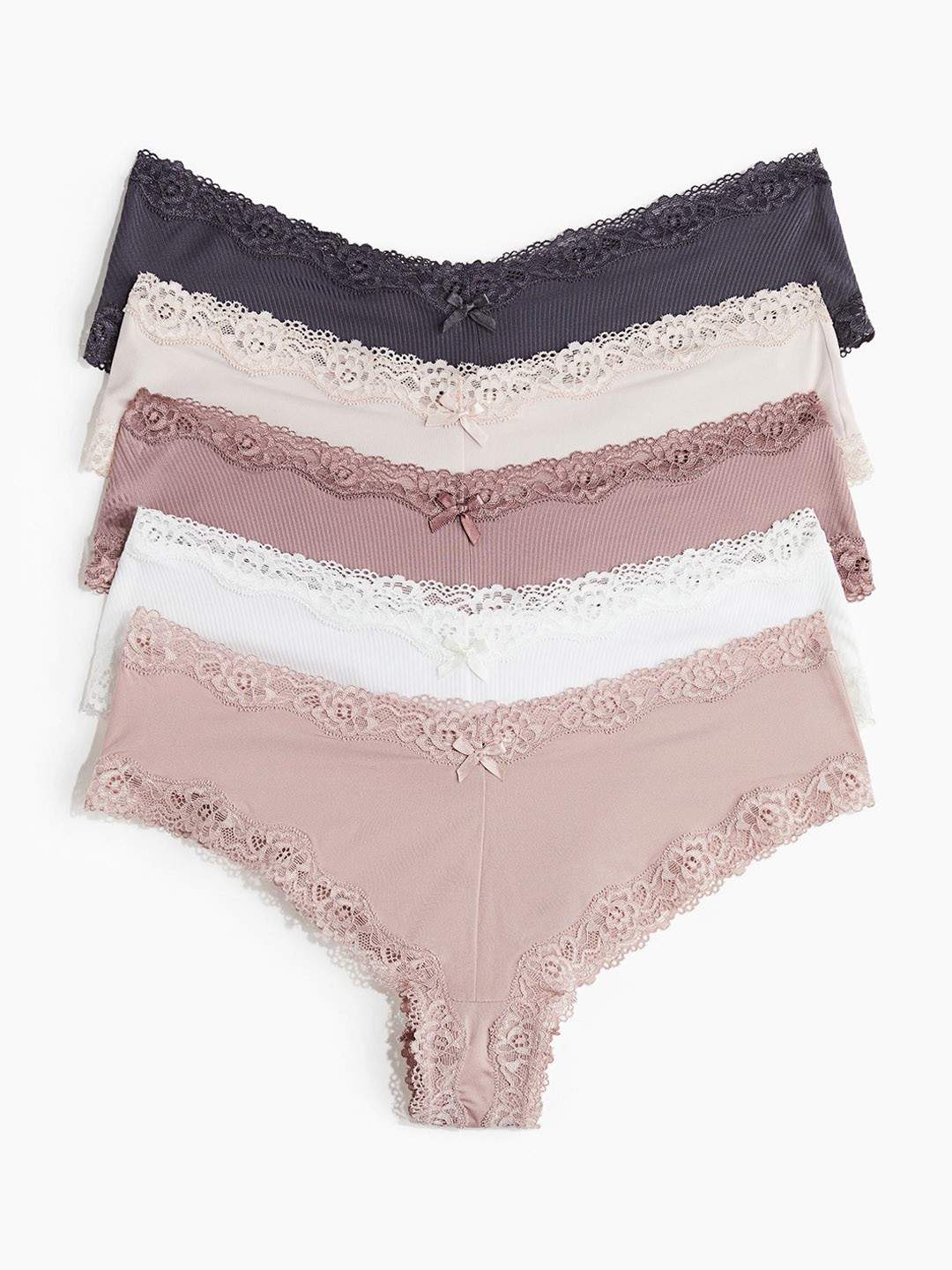 

H&M 5-Pack Hipster Briefs, Pink