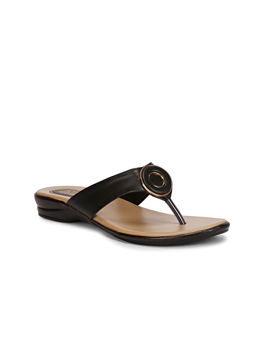 

TRY FEET Women Casual Open Toe Flats, Black