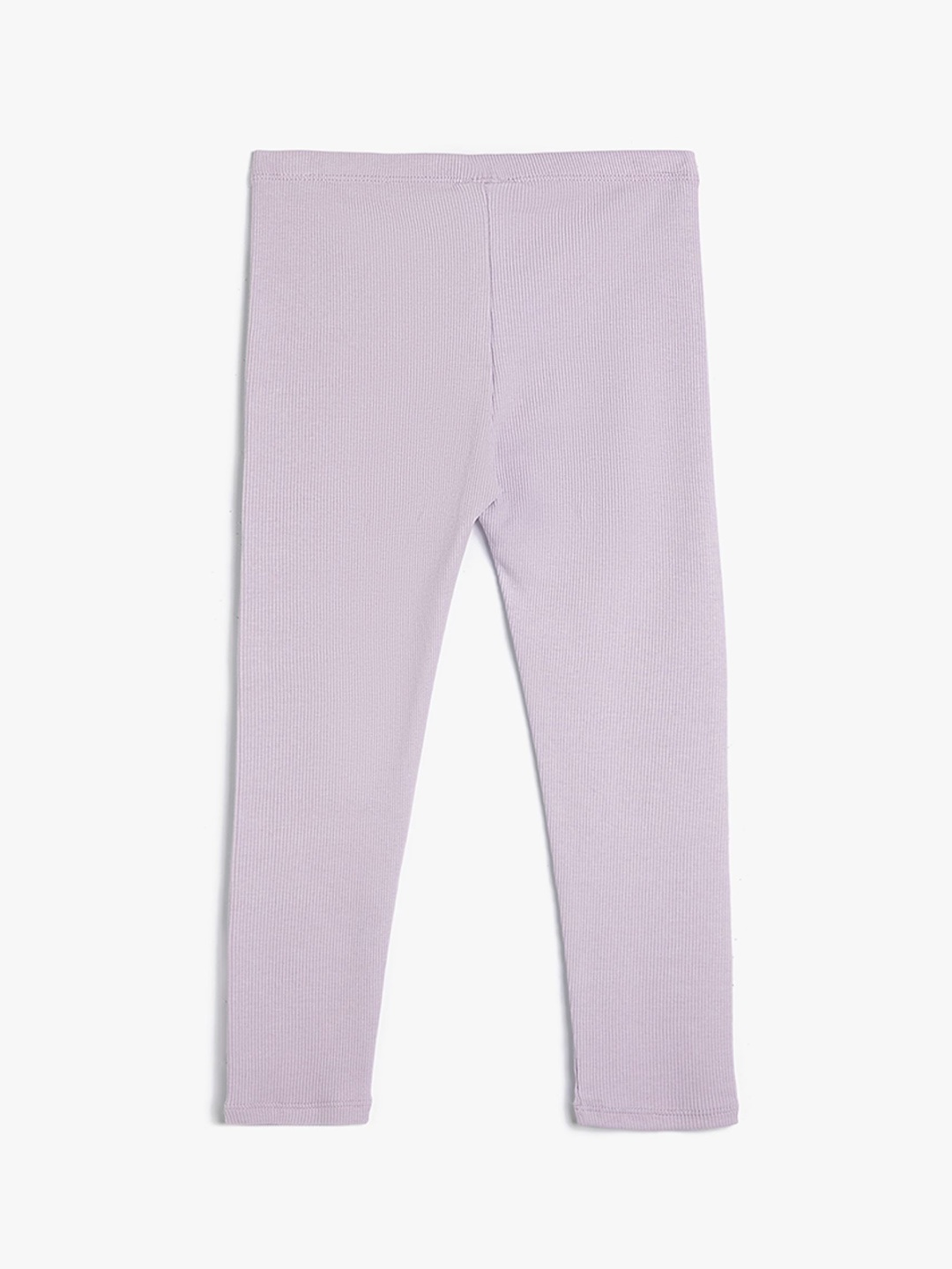 

Koton Solid Girls Knitted Ankle-Length Leggings, Purple