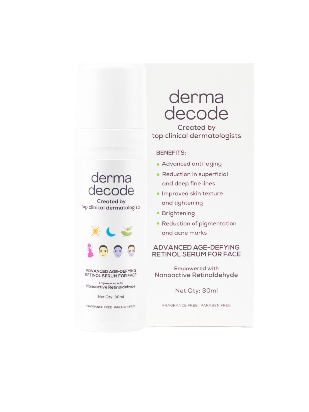 

derma decode Advanced Age-Defying Retinol Serum - 30ml, White