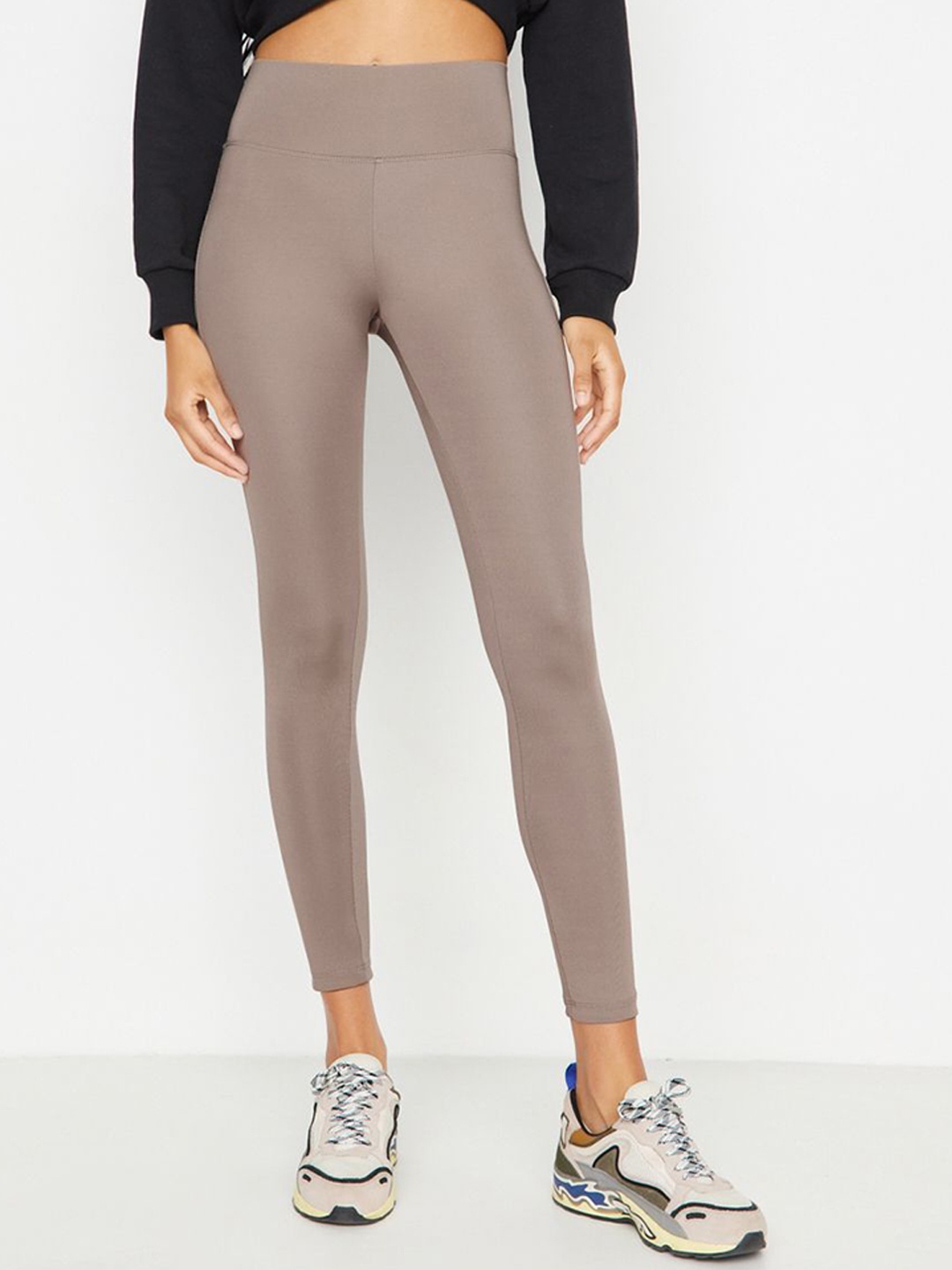 

Trendyol High-Waist Tights, Camel brown