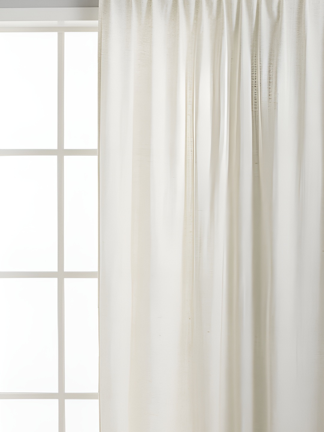 

H&M White Wide Lyocell-Blend Curtain