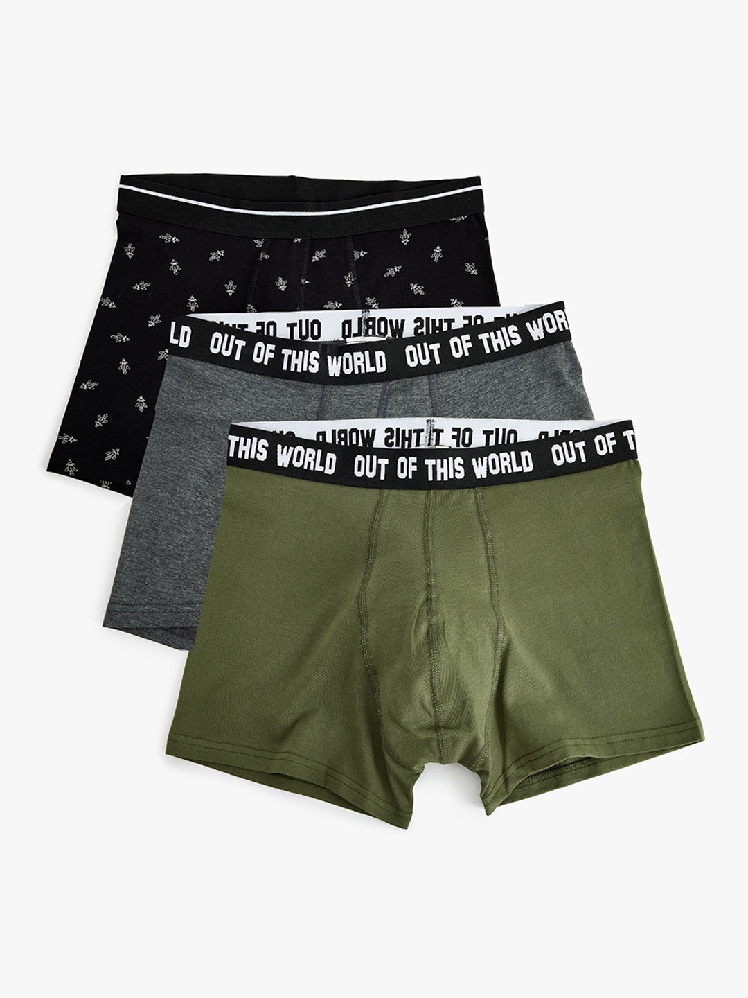 

Koton Pack Of 3 Trunks 8684287564909-820, Green