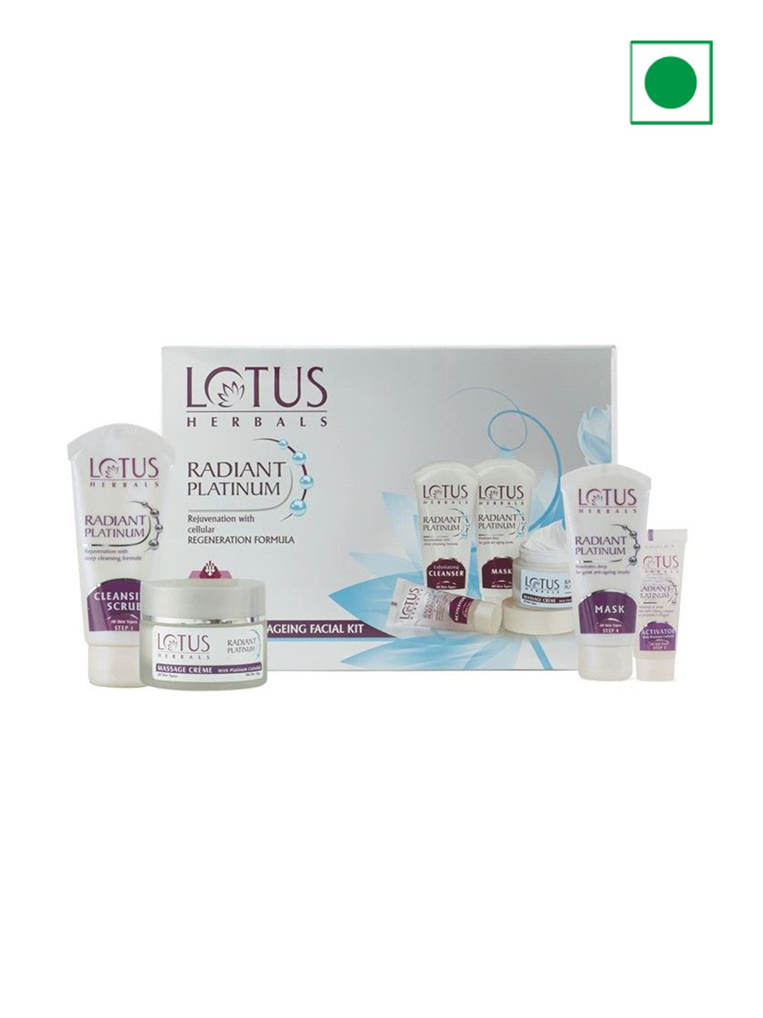 

Lotus Herbals Radiant Platinum Facial Kit - 250g, White