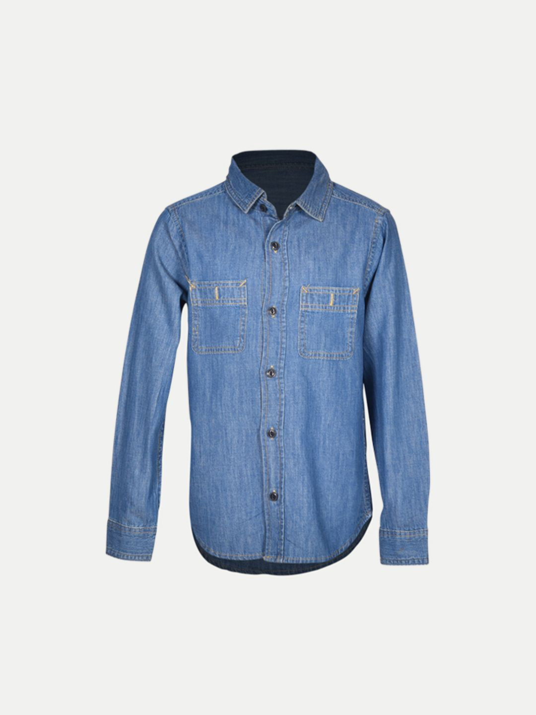 

BAESD Boys Opaque Casual Shirt, Blue