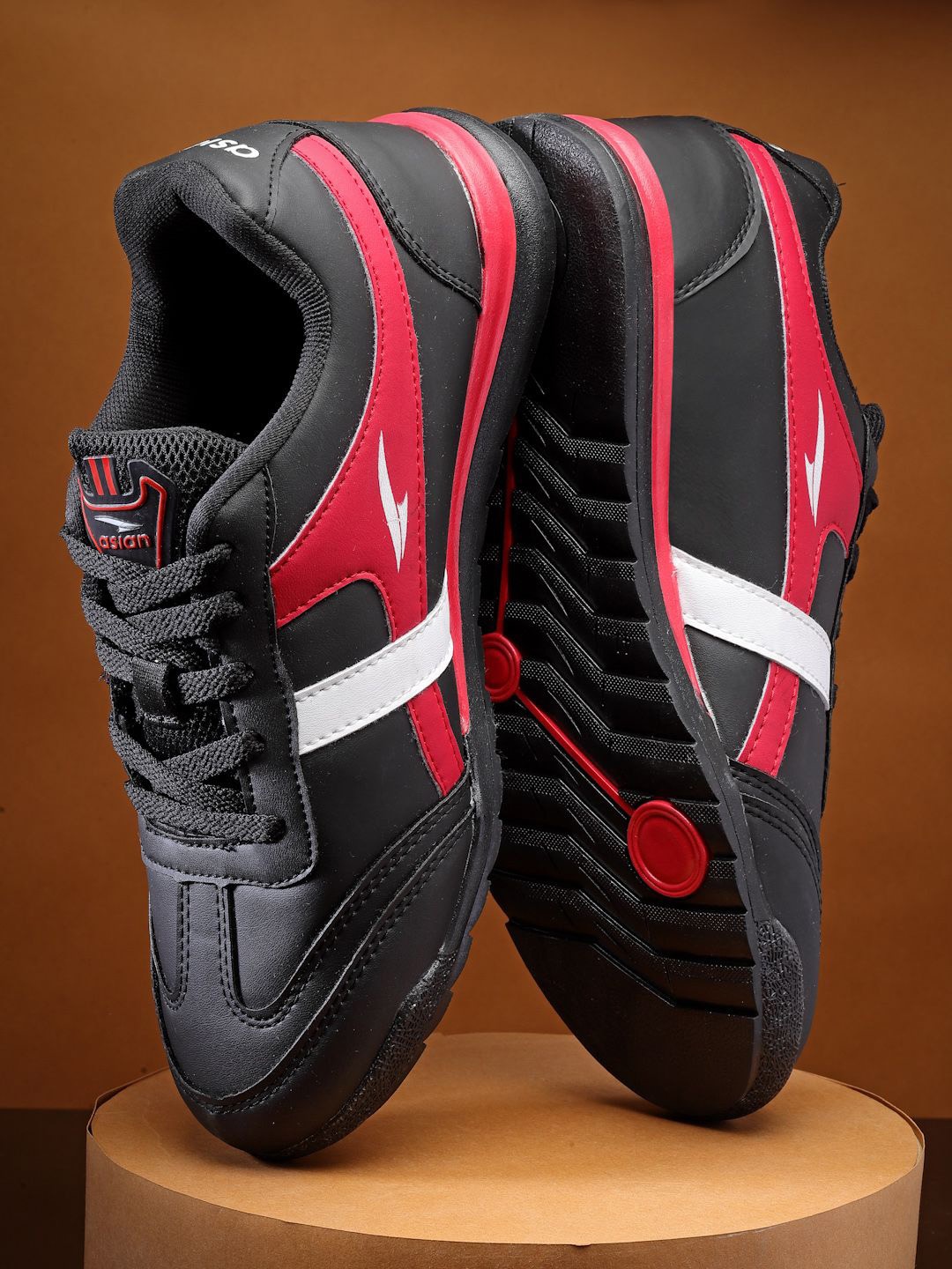 

ASIAN Men BIKER-02 Lace-Ups Sneakers, Black