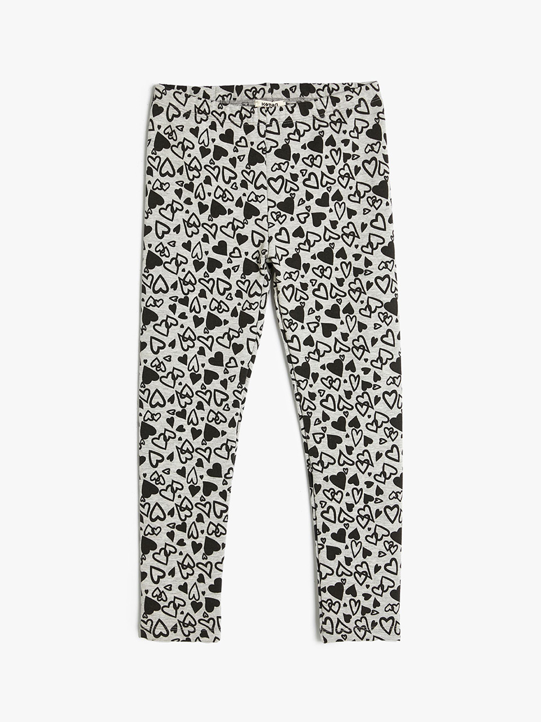 

Koton Girls Knitted Ankle-Length Leggings, Grey