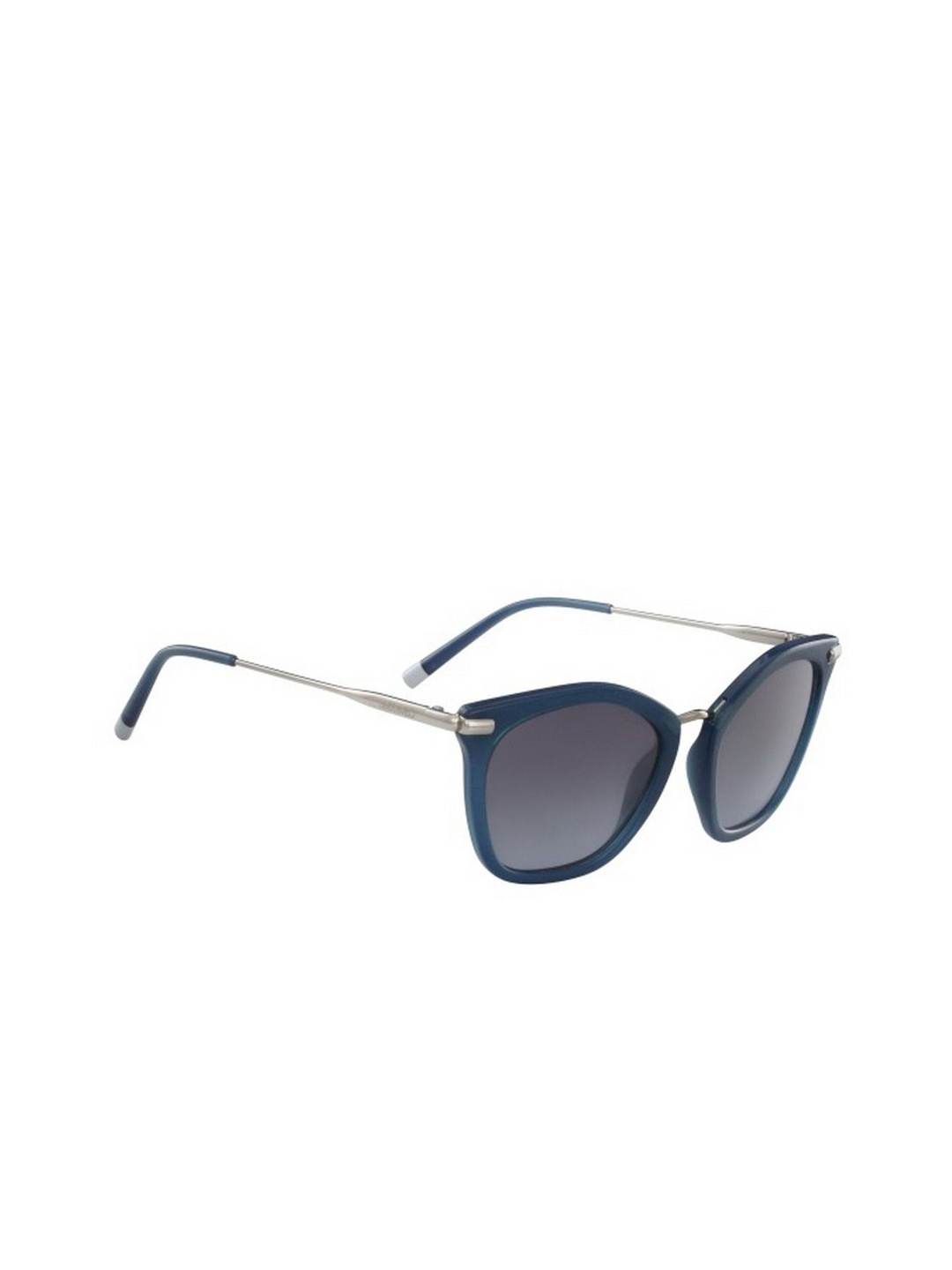 

Calvin Klein Women Butterfly Sunglasses with UV Protected Lens CK 1231 431 54 S, Blue