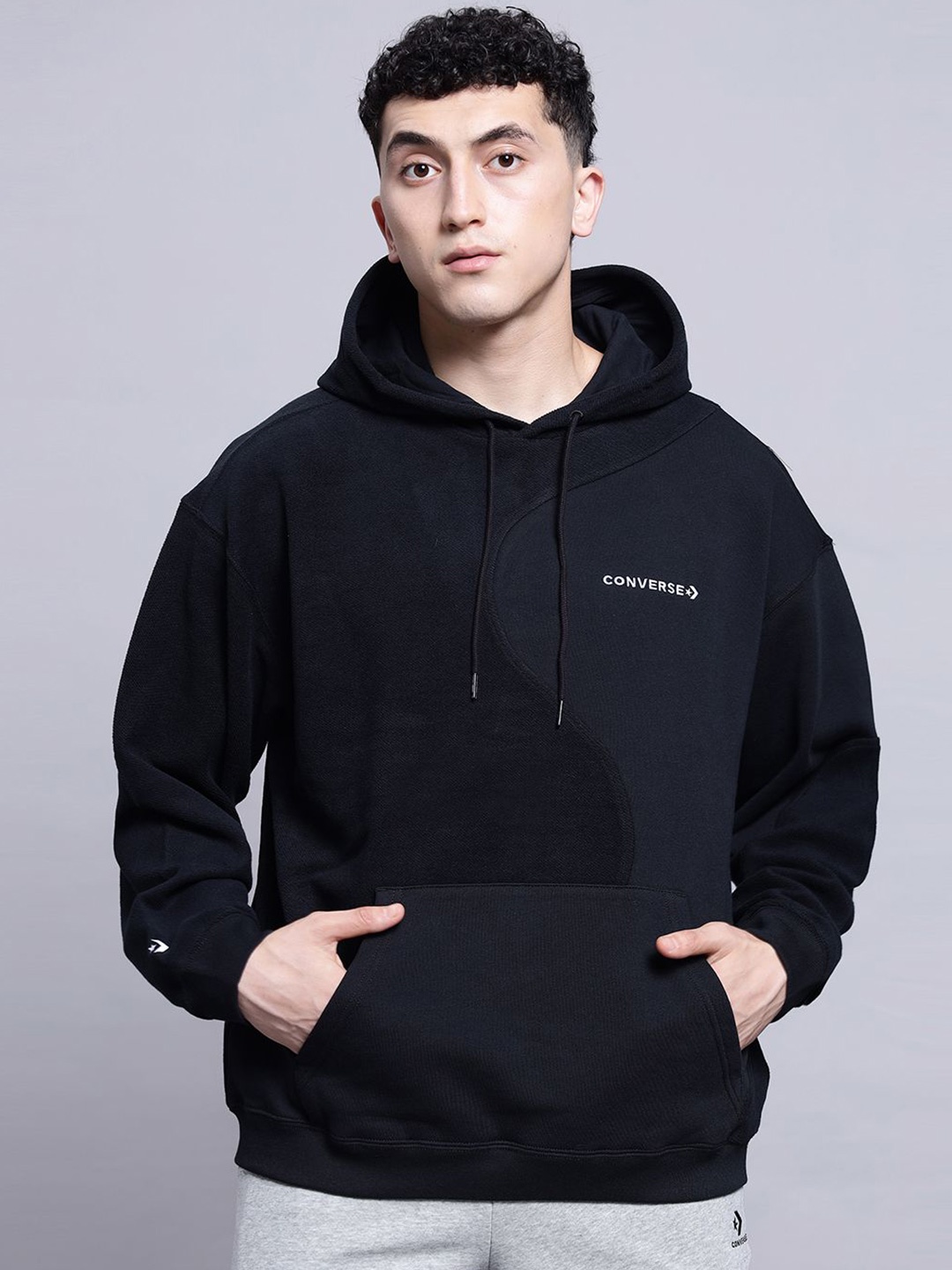 

Converse Men Dynamic Blocking Pullover Hoodie, Black