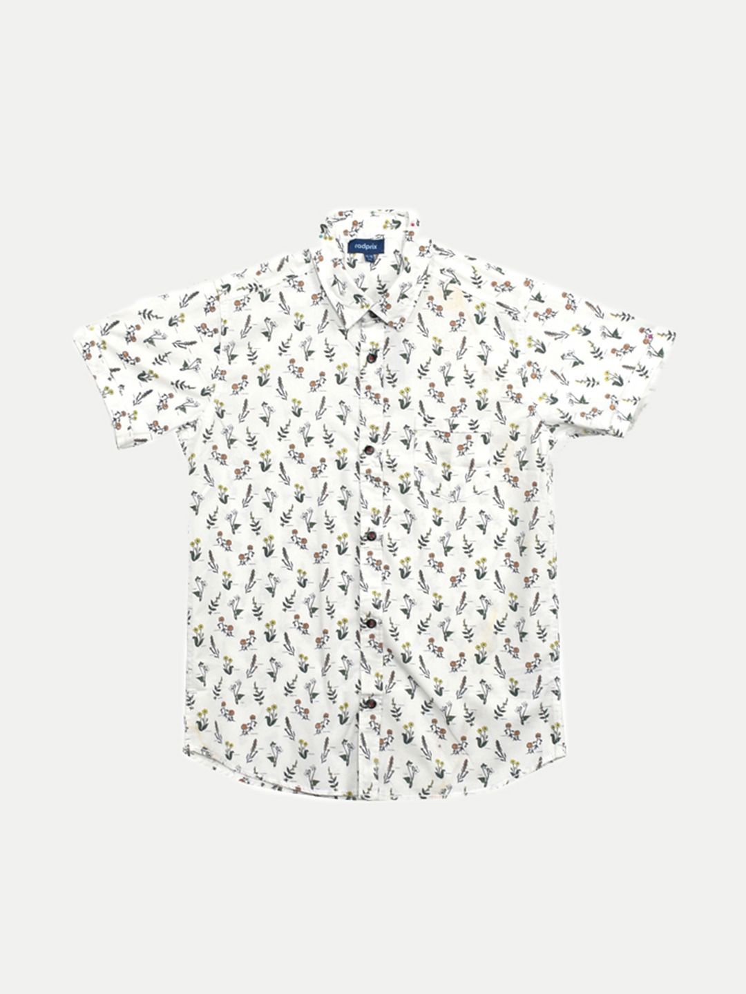 

BAESD Boys Opaque Printed Casual Shirt, White