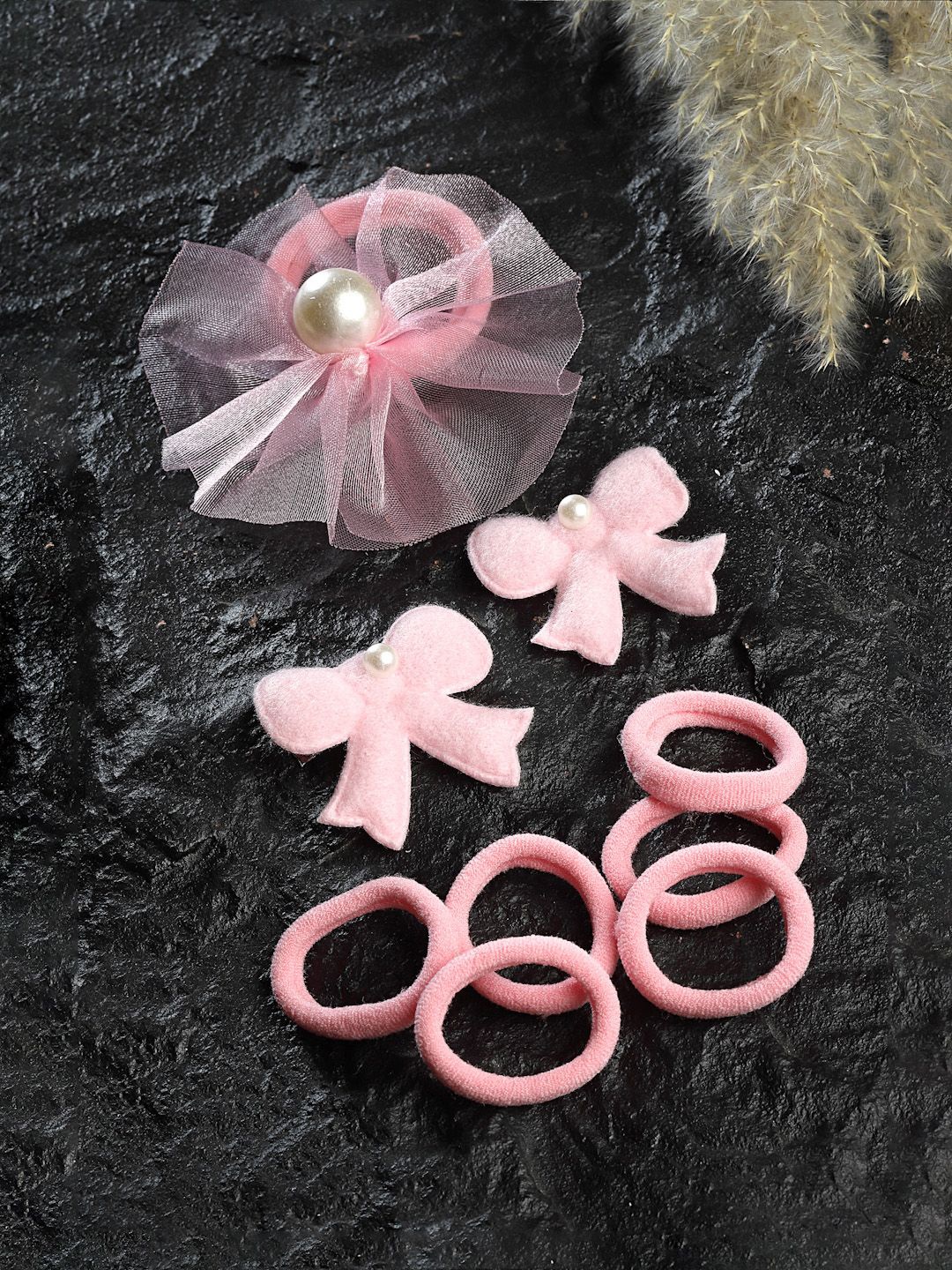 

Stoln Girls Set Of 9 Hair Accessory, Pink