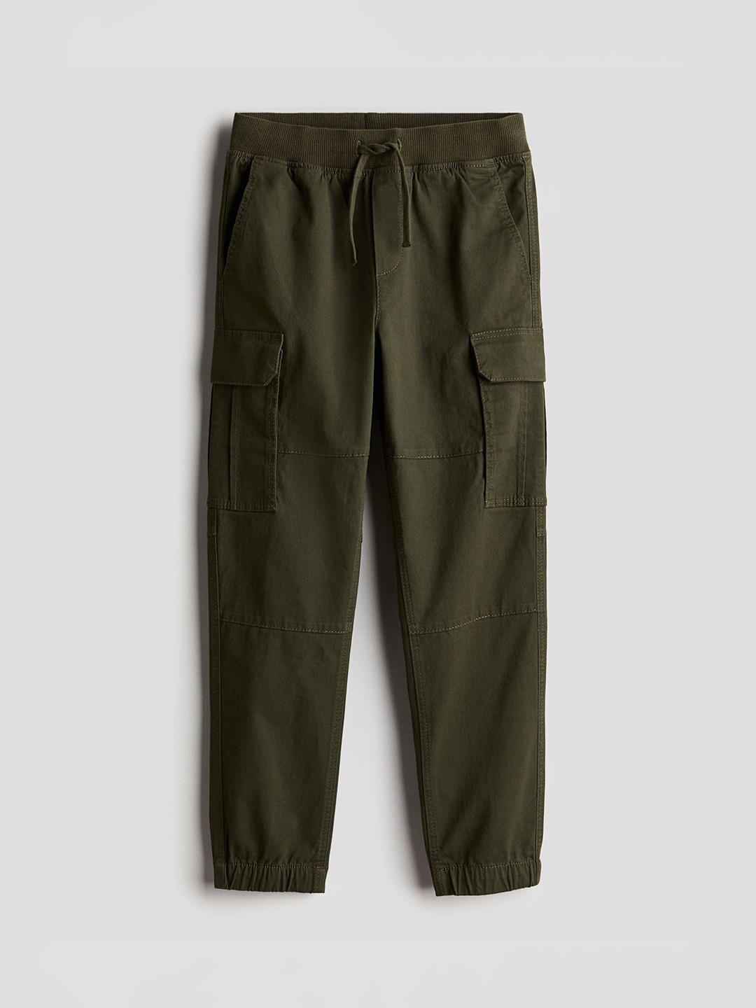 

H&M Boys Cargo Trousers, Olive