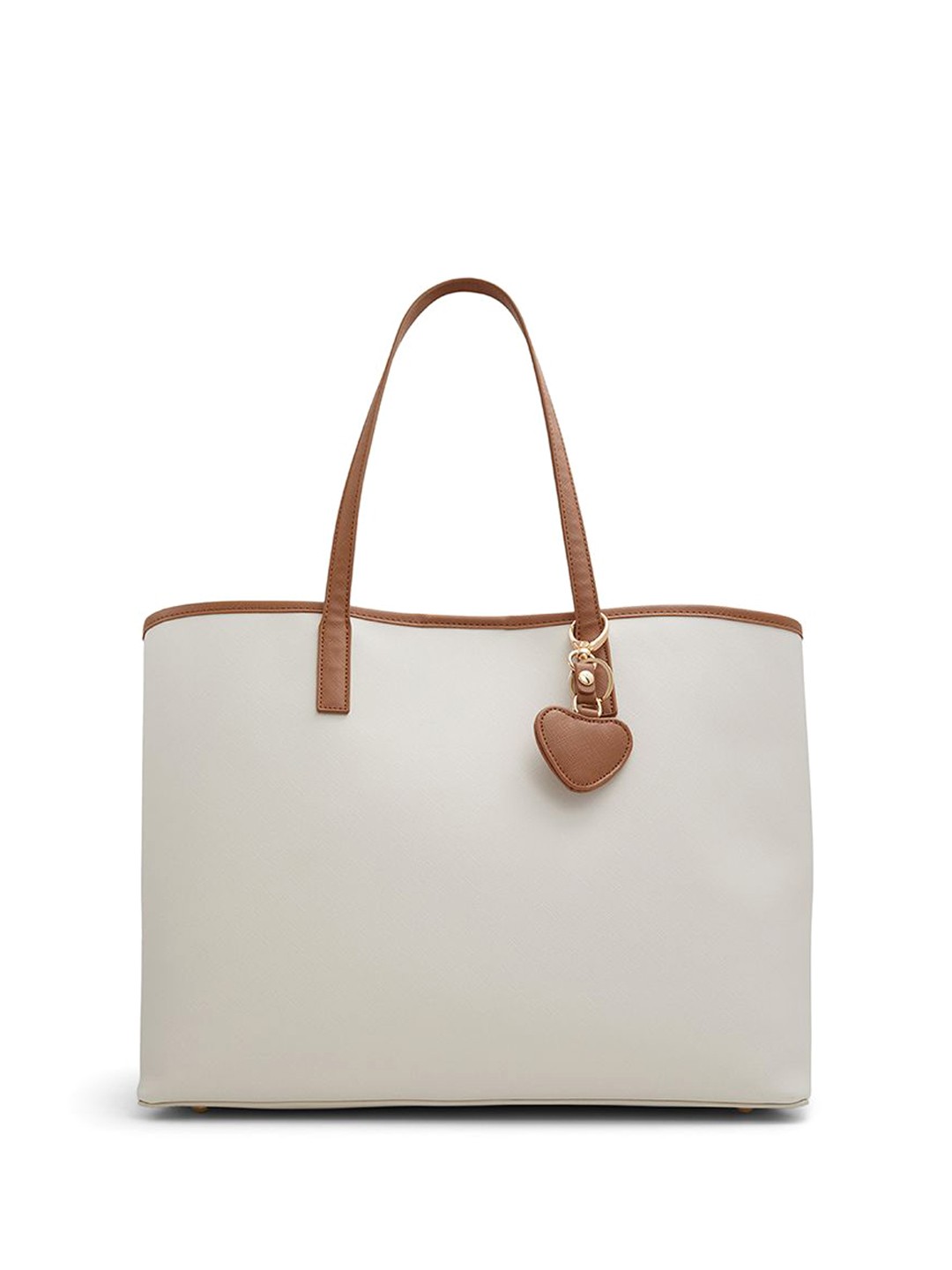 

ALDO PU Structured Handheld Bag with Tasselled, Off white