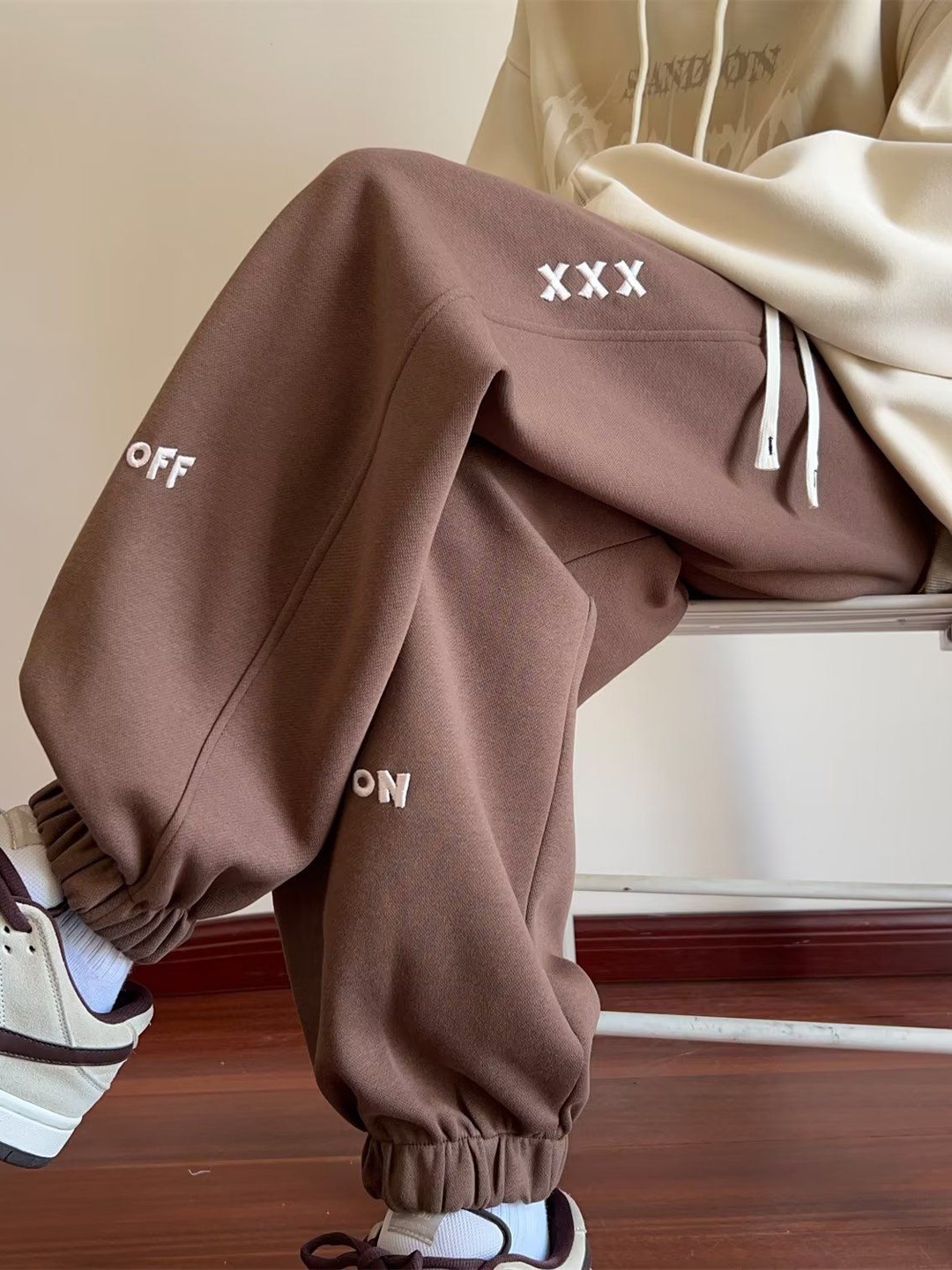 

StyleCast Men Mid Rise Joggers, Rust