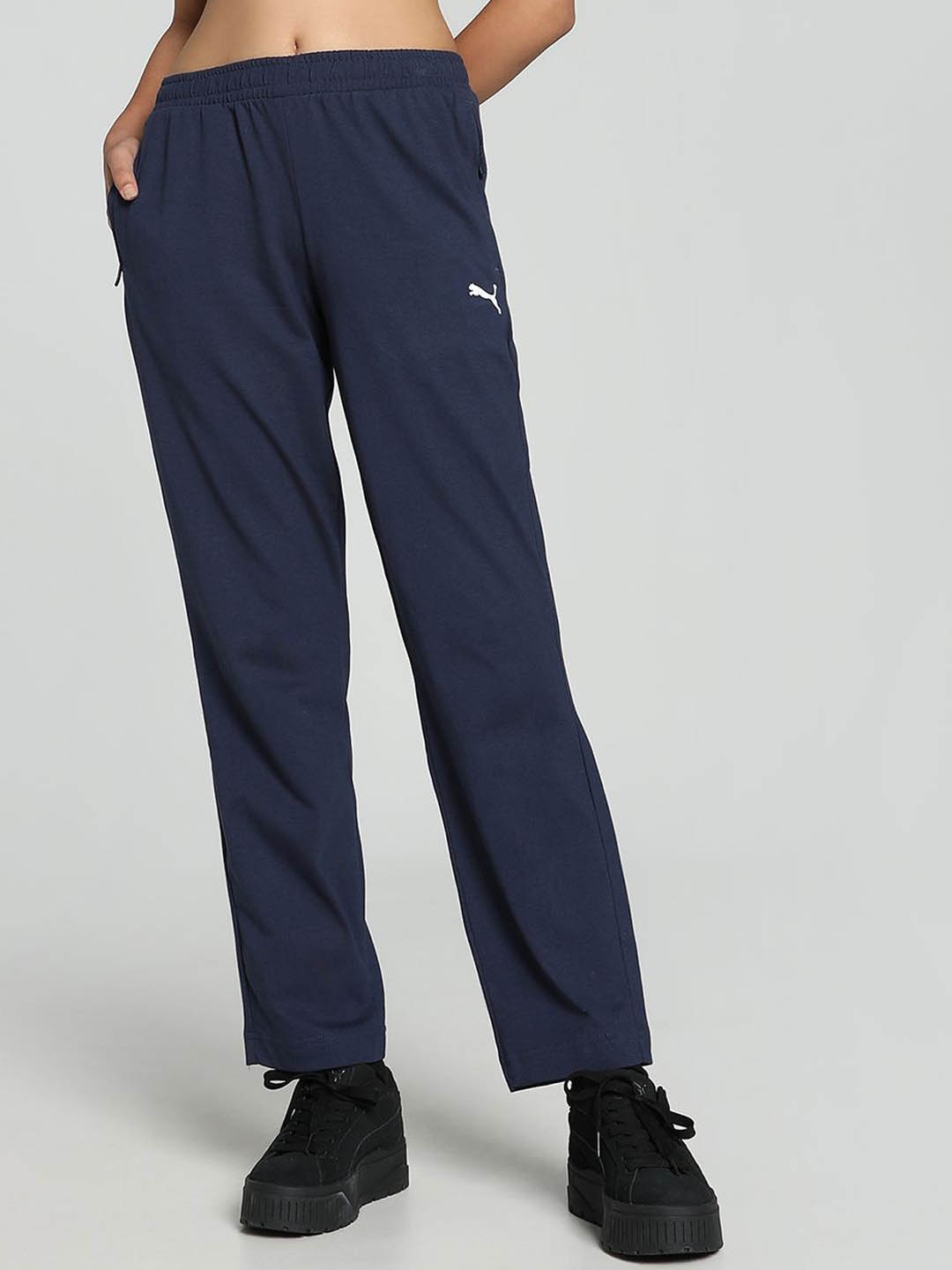 

Puma Zippered Jersey Women Sweatpants, Navy blue
