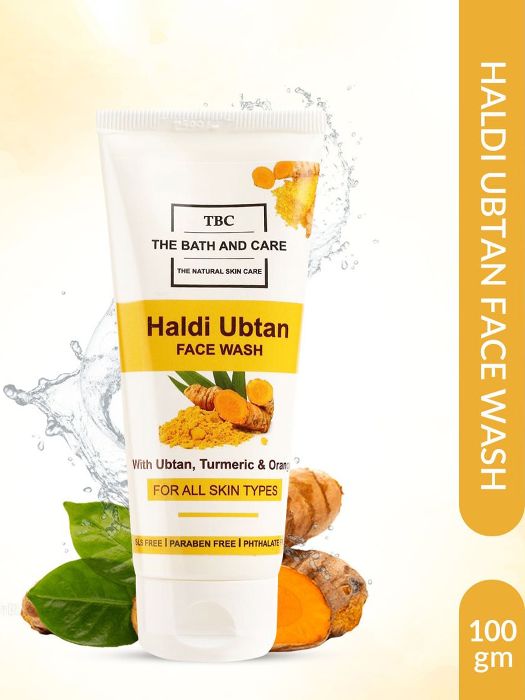 

TBC - The Bath and Care Haldi Ubtan Face Wash With Turmeric For Glowing Skin-100g, White