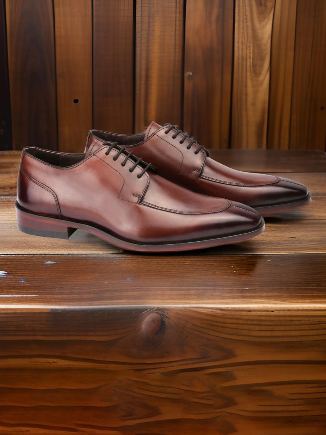 

Harrykson London Men Leather Formal Derbys, Brown