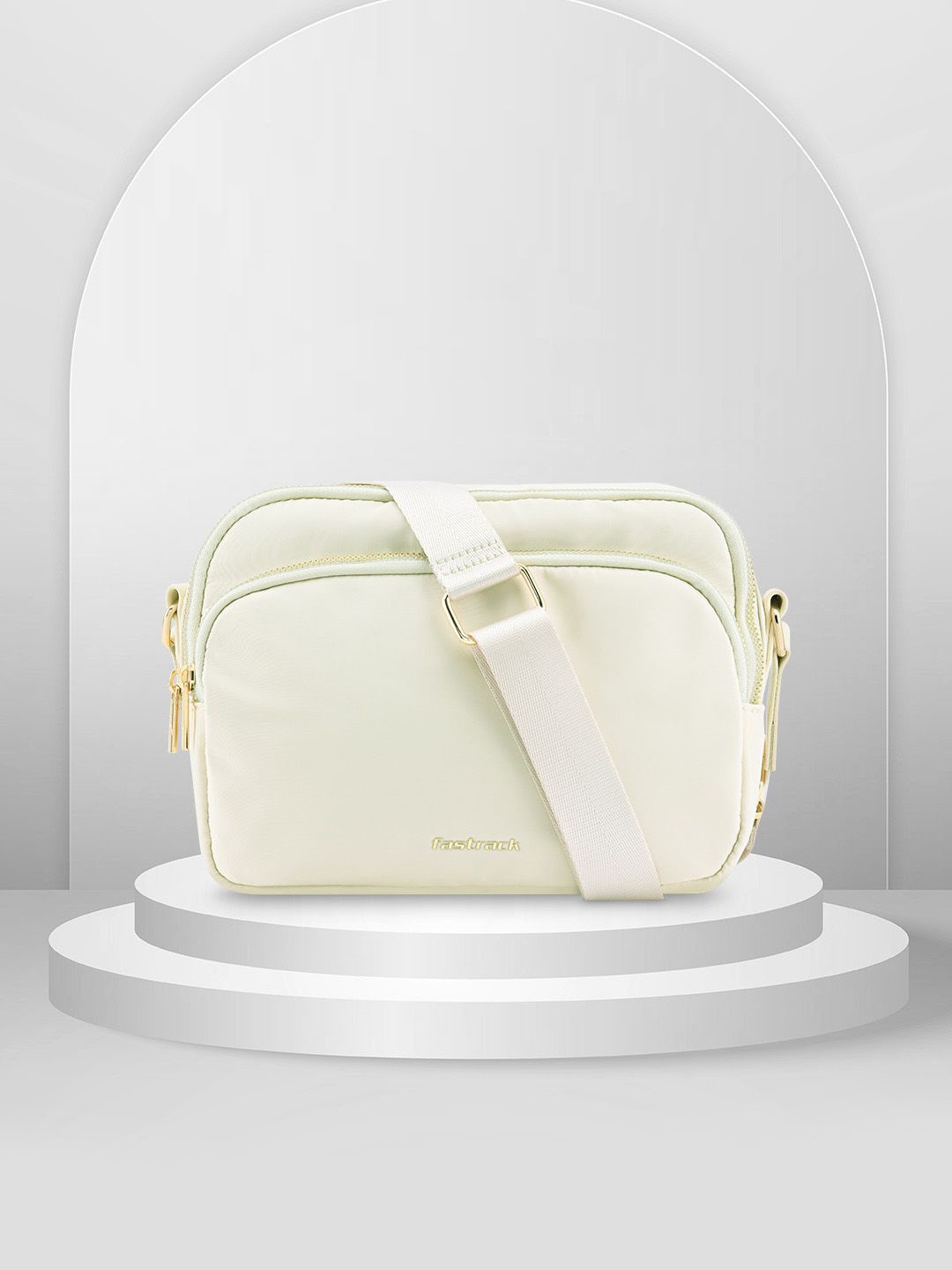 

Fastrack PU Structured Handheld Bag with Bow Detail, White