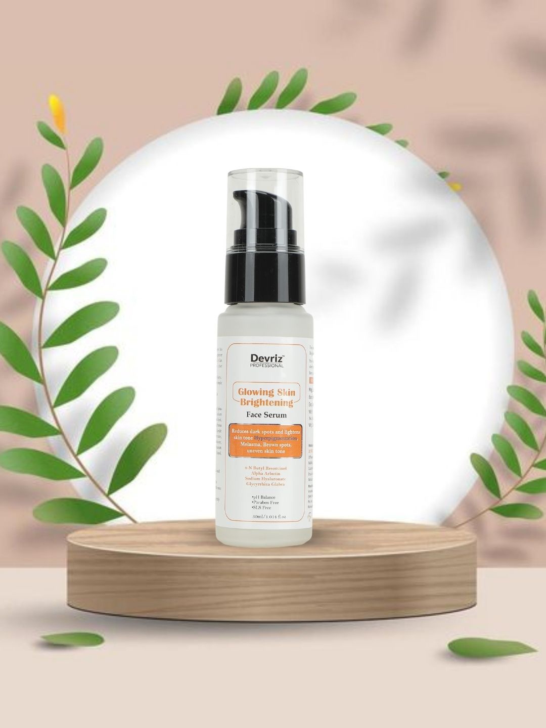 

Devriz Professional Glowing Skin Brightening Serum - 30ml, White