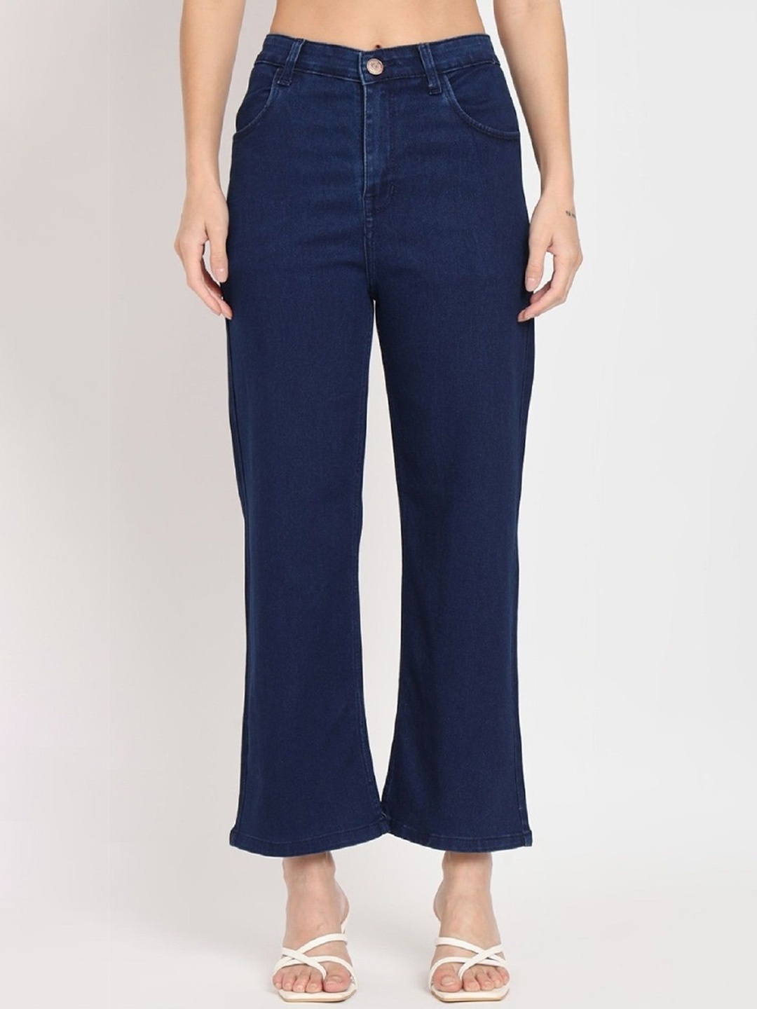 

Perfect Outlet Women Straight Fit High-Rise Denim Stretchable Jeans, Blue