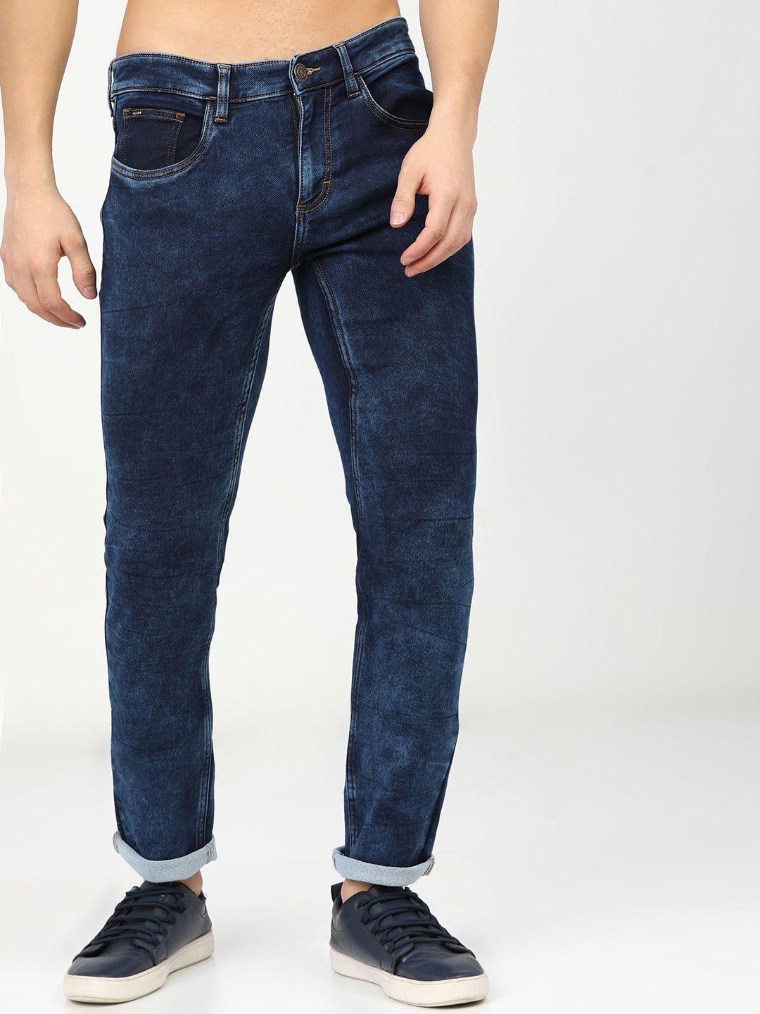 

HIGHLANDER Men Regular Fit Stretchable Jeans, Blue