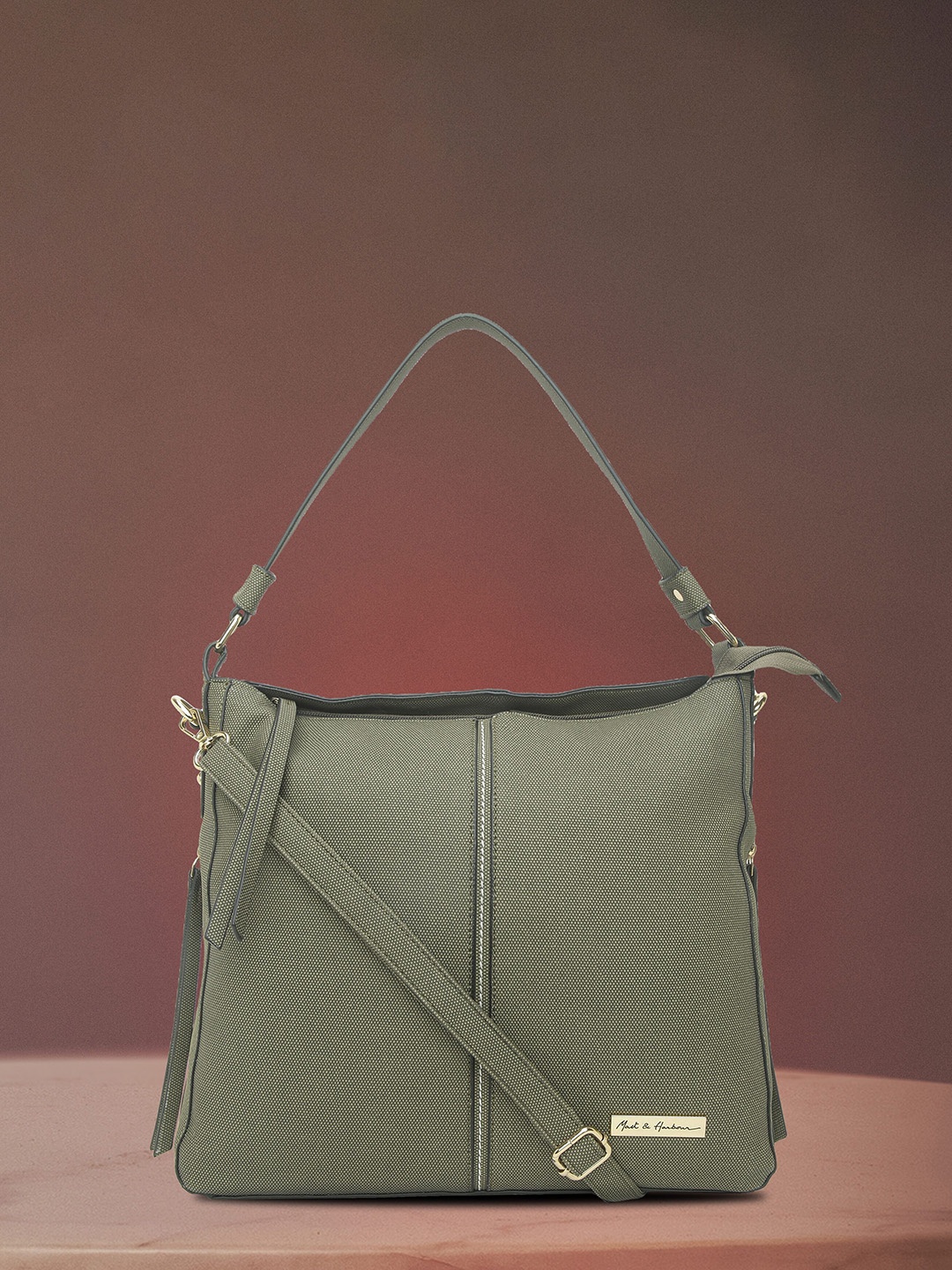 

Mast & Harbour Structured Shoulder Bag, Olive