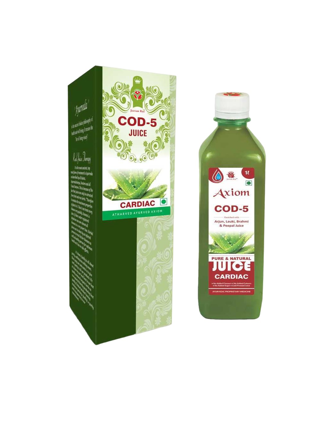 

Axiom Aloevera COD 05 Juice For heart Problems - 1l, Green