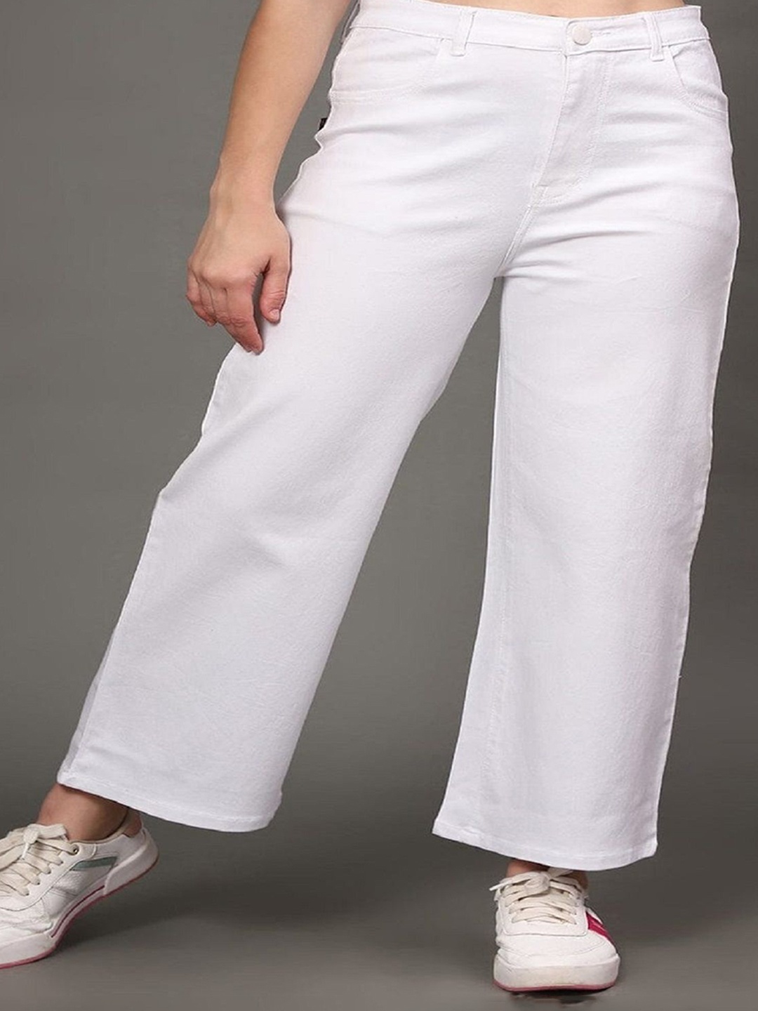 

Perfect Outlet Women Straight Fit High-Rise Denim Stretchable Jeans, White