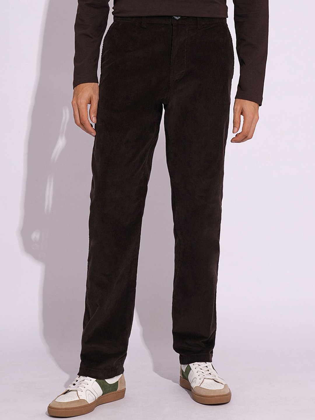 

SELECTED Men Straight Fit Chinos, Brown