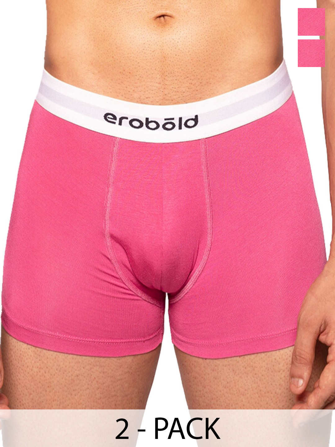 

EROBOLD Men Pack Of 2 Hipster Classic Trunk MTRC2-CL1II1MX1, Rose