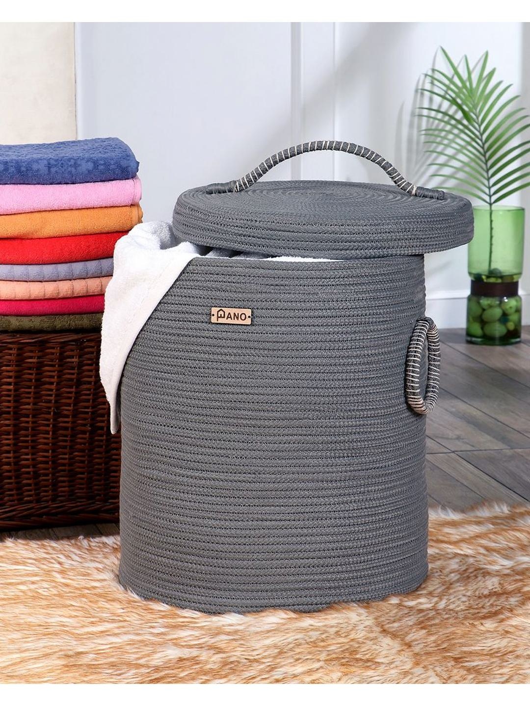 

Pano Grey Laundry Bag With Lid