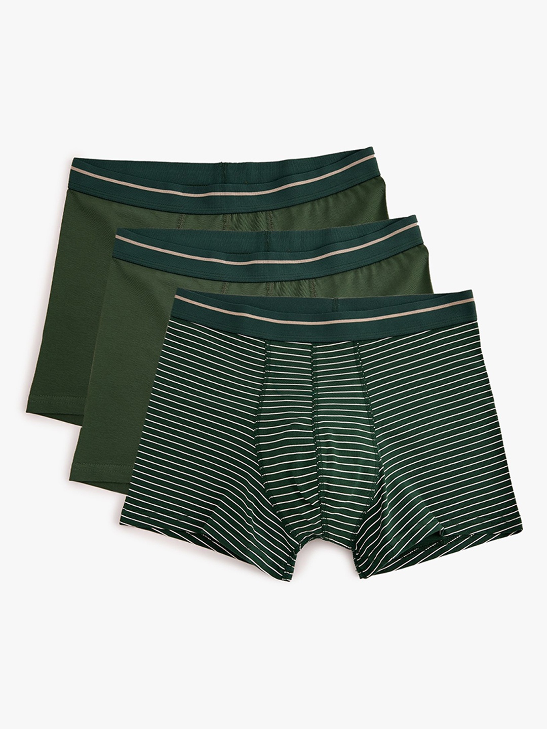 

Koton Pack Of 3 Printed Boxers-8684287564824, Green