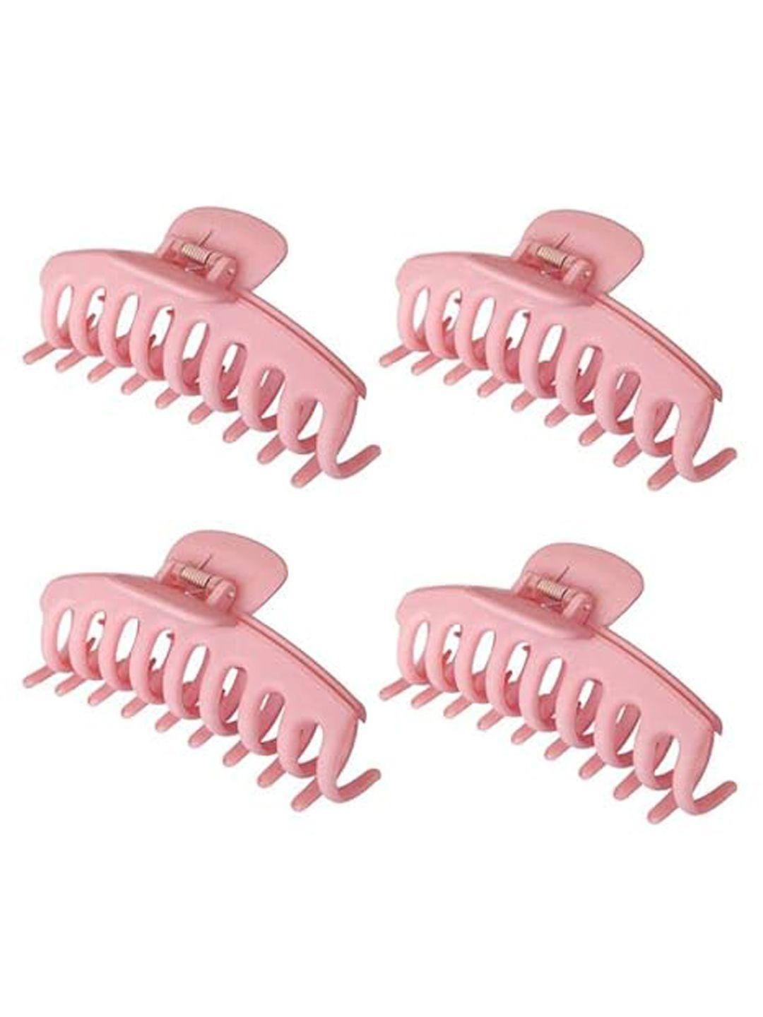 

Softwrap Women 4 Pieces Claw Clips, Pink